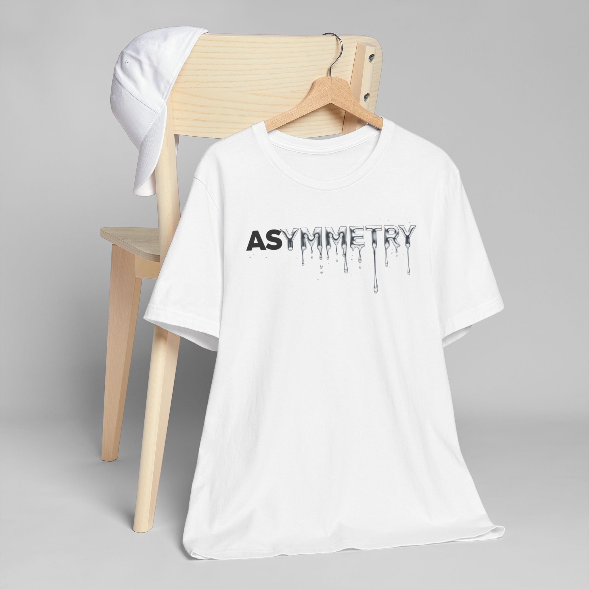 Asymmetry Drip Graphic T-Shirt