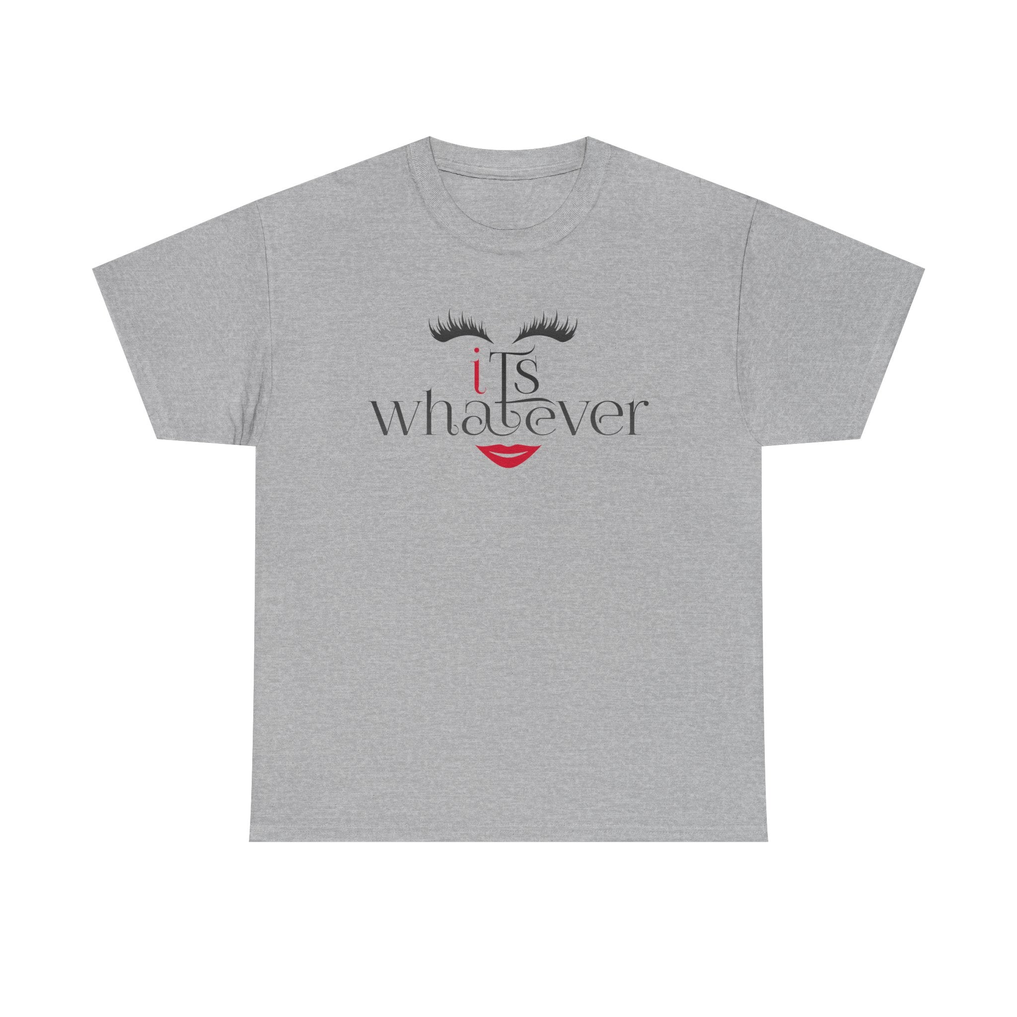 "It's Whatever" Graphic Tee — Feminine Minimalist Lash & Lip Shirt