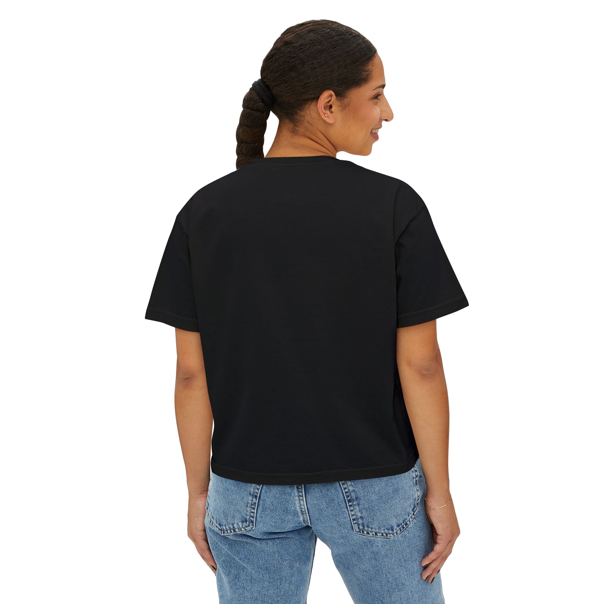 High Demand No Restock Boxy Tee — Women's Graphic Cropped T-Shirt