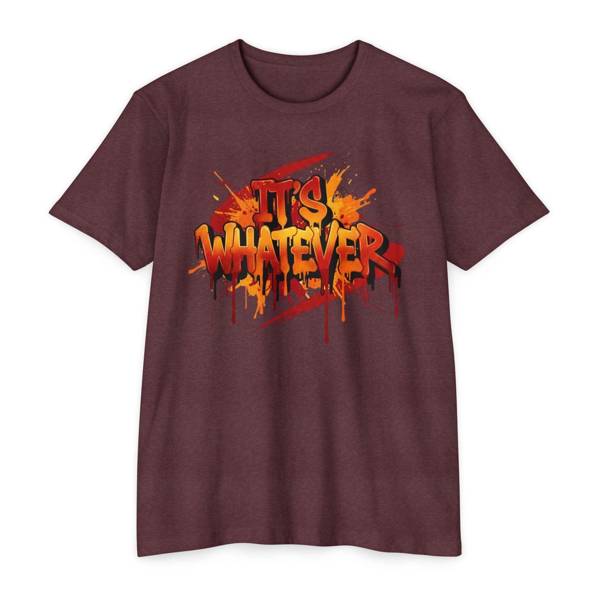 Neon Graffiti Paint Drip Tee — Streetwear Graphic T-Shirt