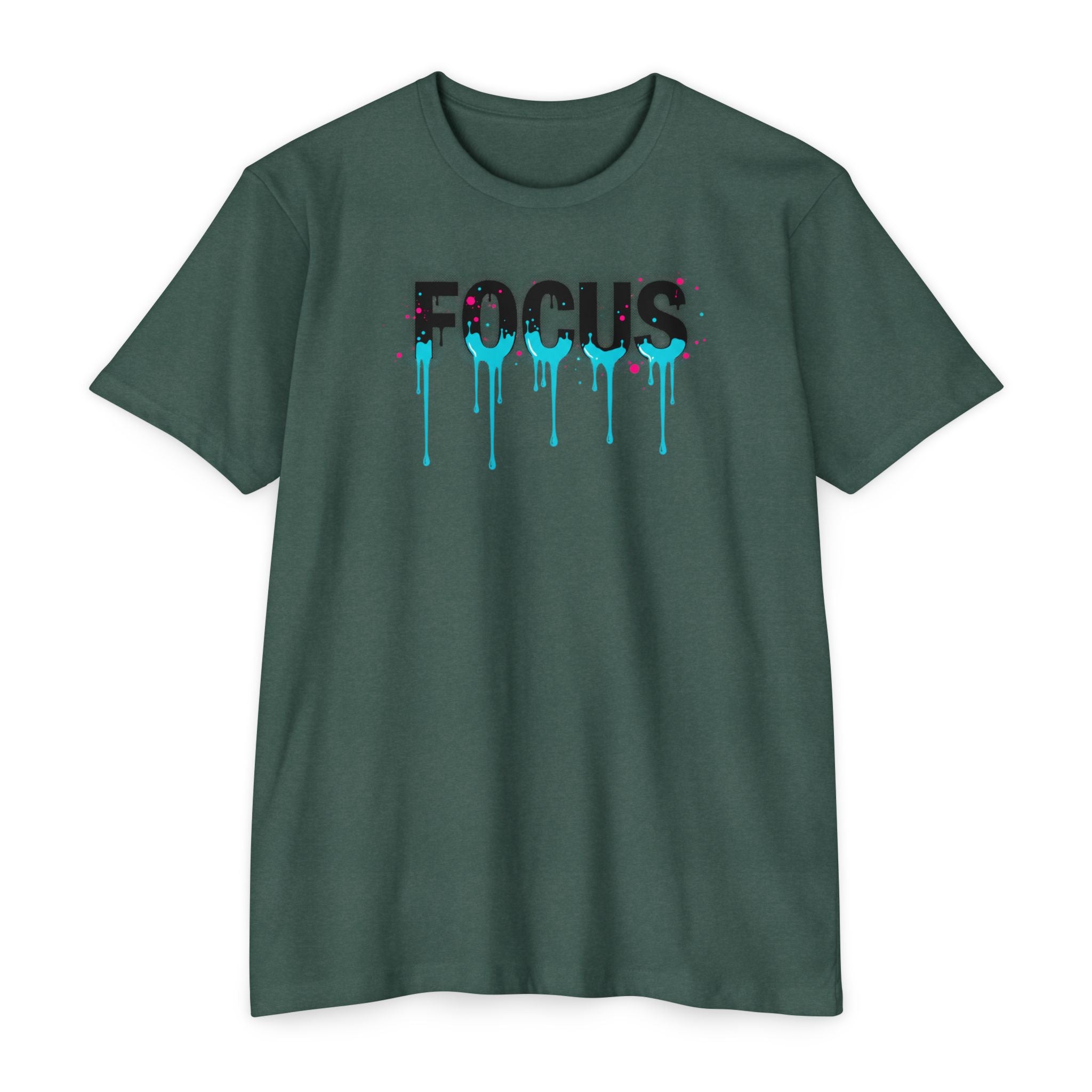 Focus Drip T-Shirt — Motivational Graffiti Graphic Tee