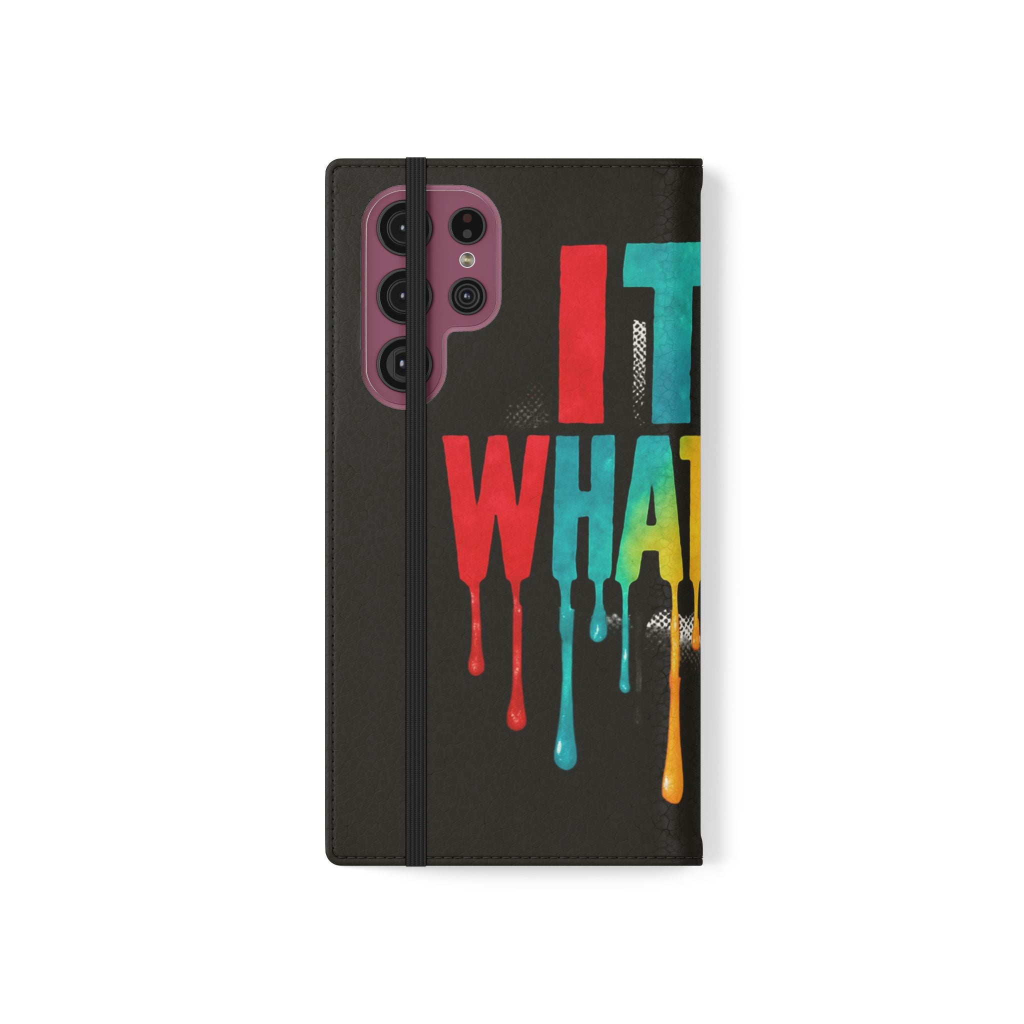 Rainbow Drip Flip Case