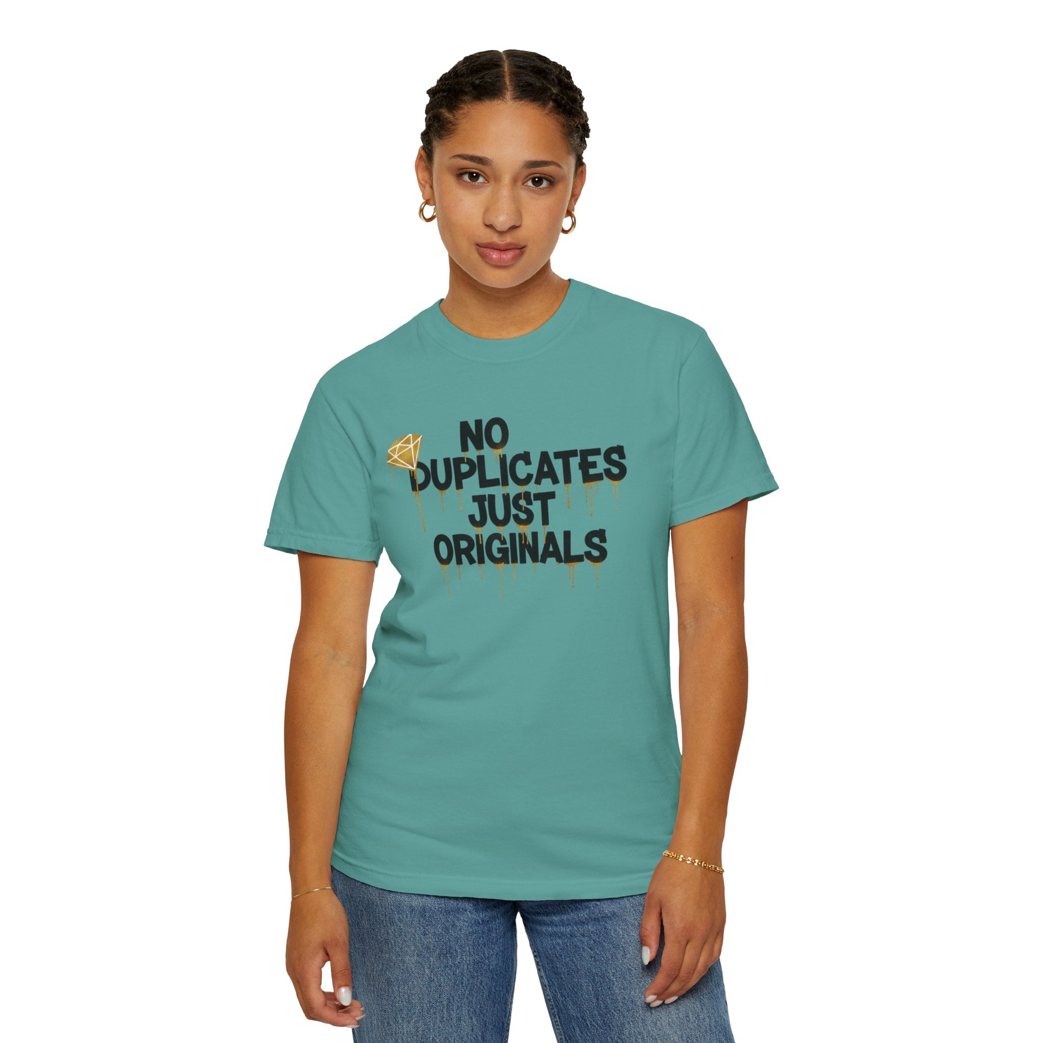 No Duplicates Just Originals T-Shirt — Bold Streetwear Graphic Tee