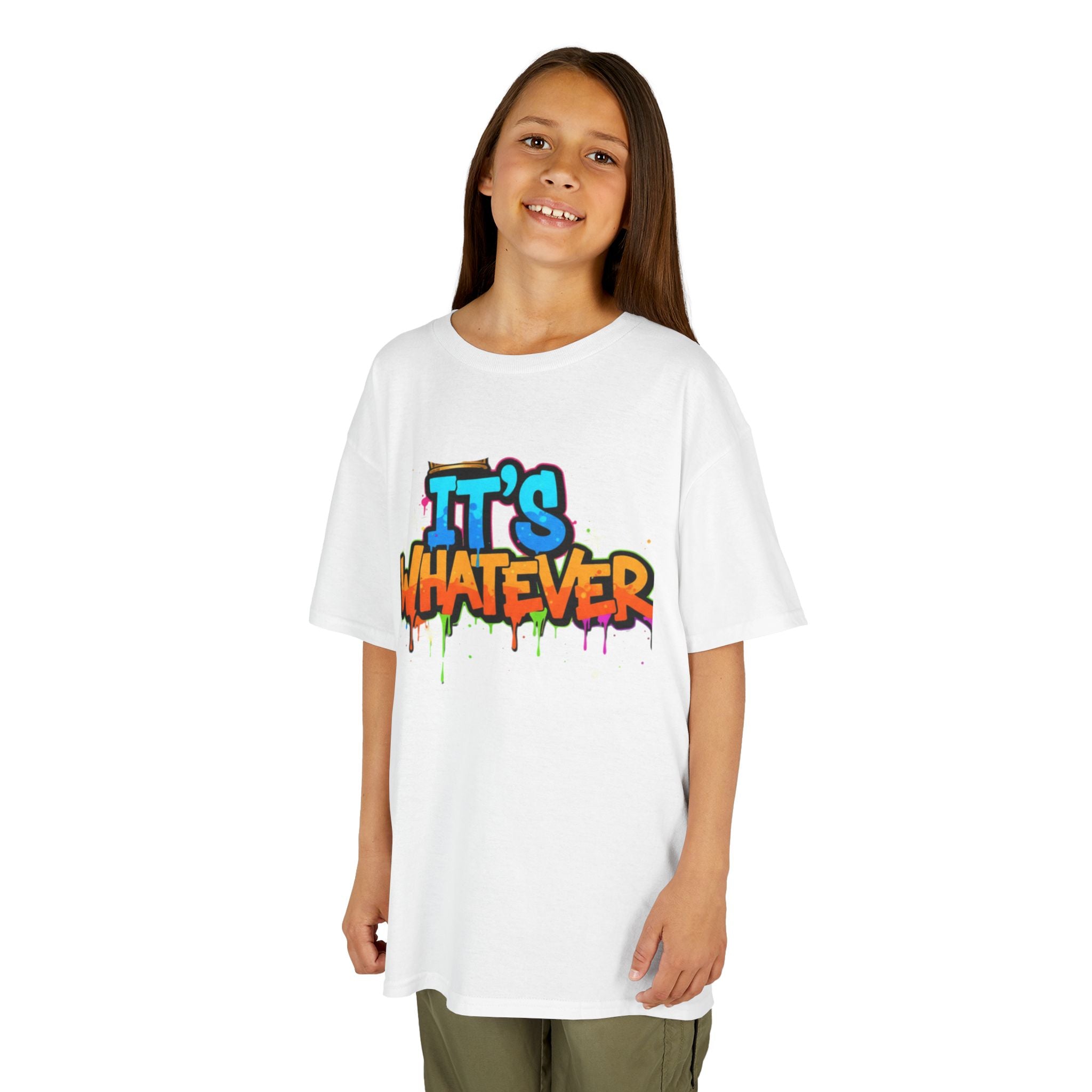 Color Drip Graffiti Kids Tee — Streetwear Graphic T-Shirt