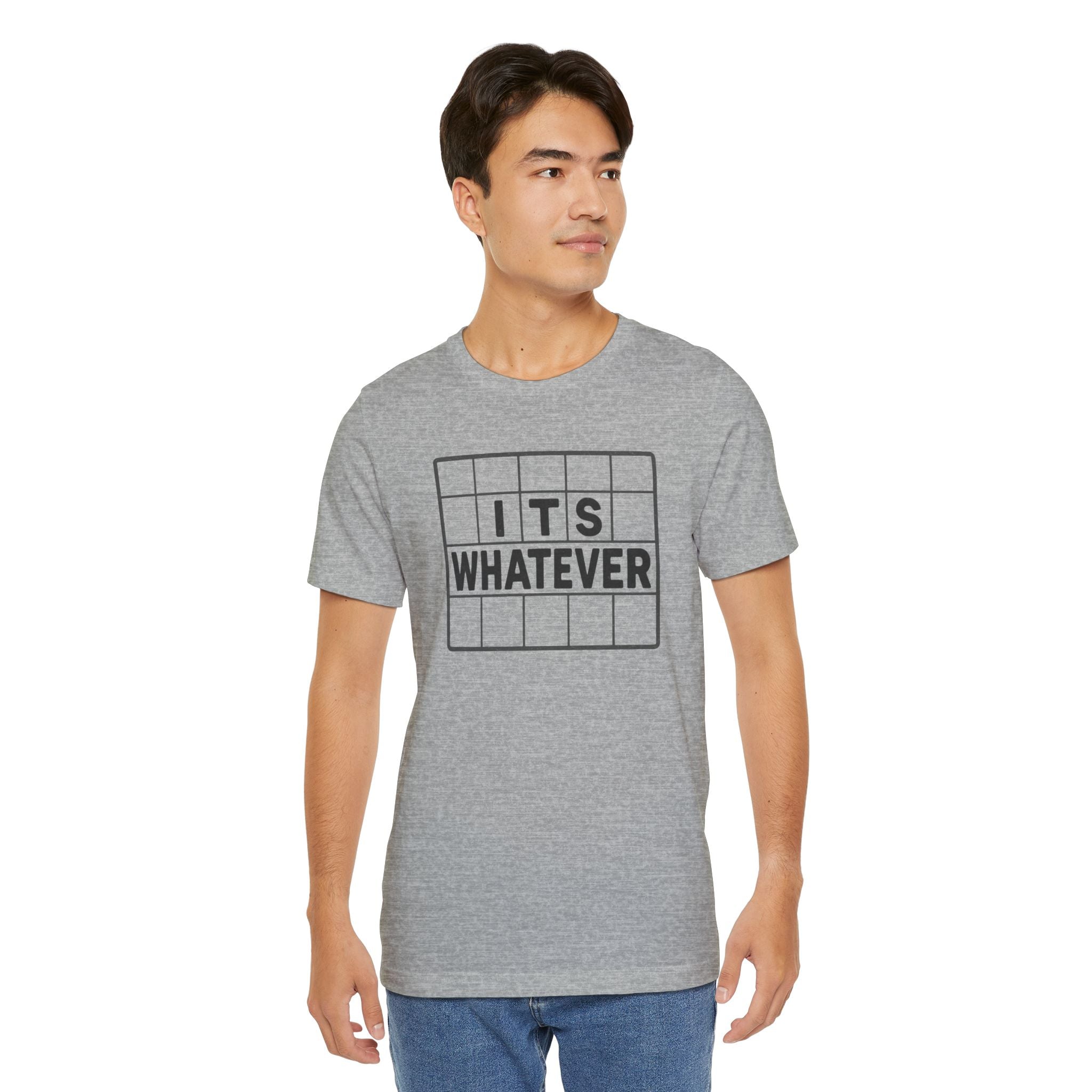 It’s Whatever T‑Shirt — Minimalist Crossword Grid Graphic Tee