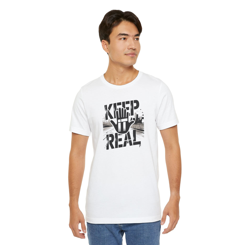 Keep It Real T‑Shirt – Urban Hand Graphic Tee