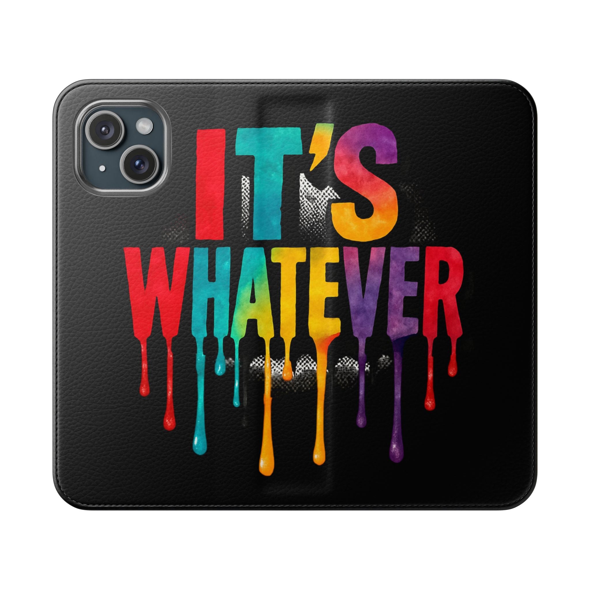 Rainbow Drip Flip Case