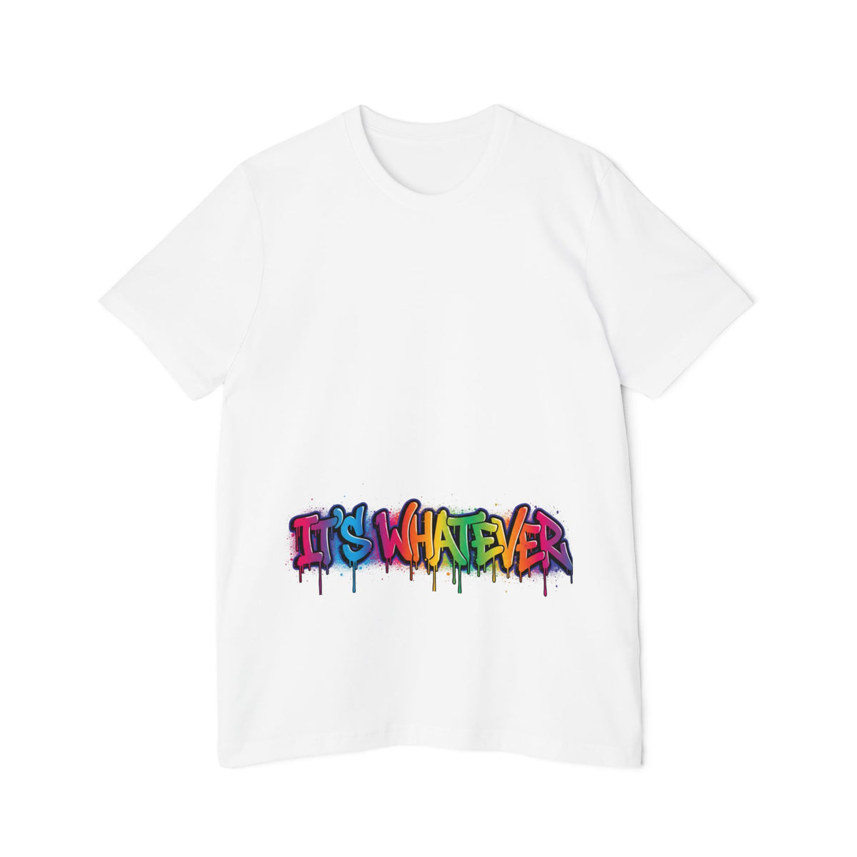 IT'S WHATEVER Graffiti Tee — Colorful Streetwear