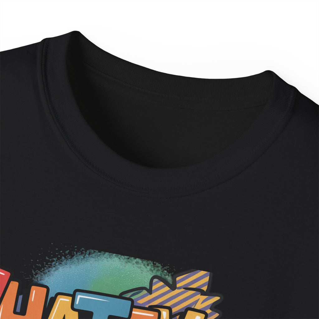 Whatever Forever Graphic Tee — Retro Rainbow Casual T‑Shirt