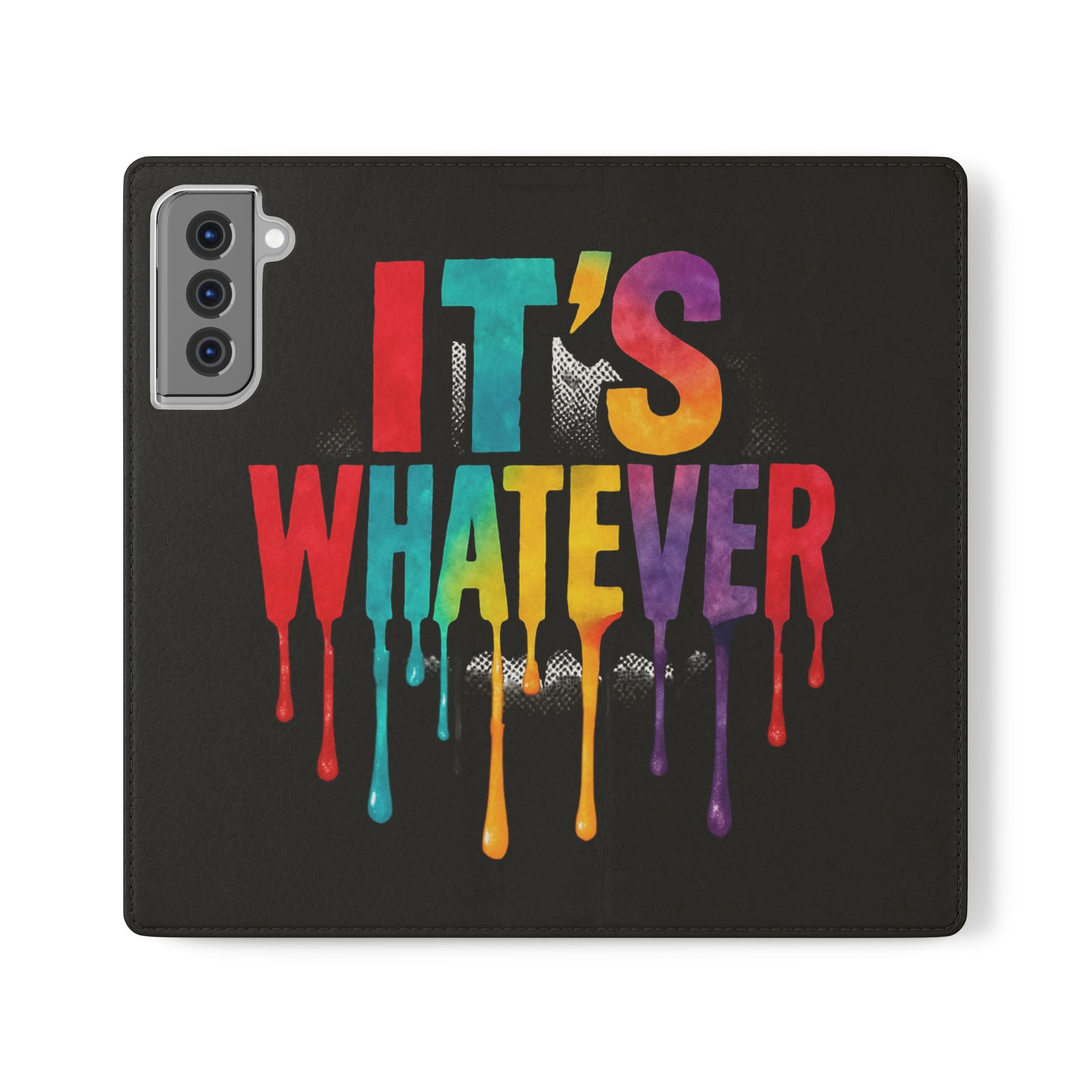 Rainbow Drip Flip Case