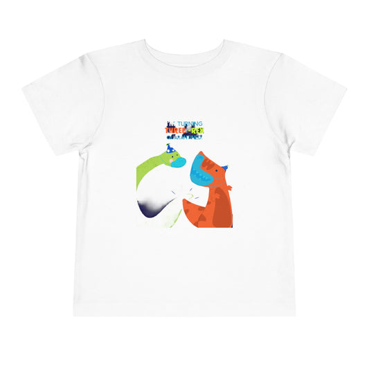 Toddler Tee I'm Turning 3 Birthday Shirt