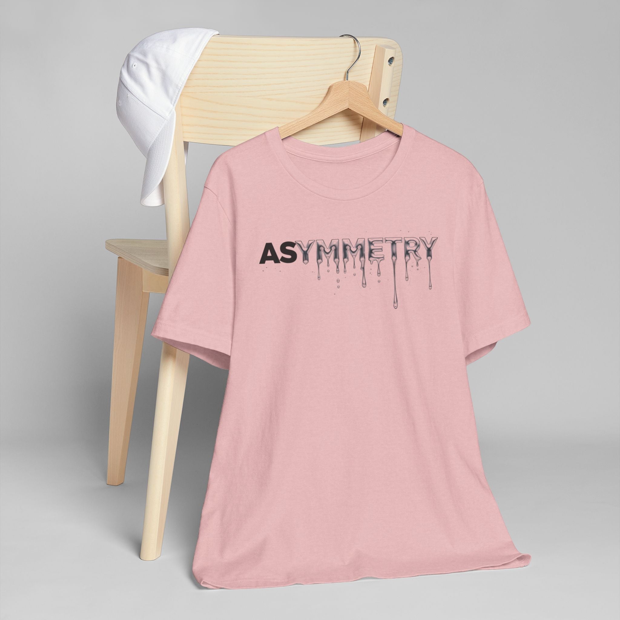 Asymmetry Drip Graphic T-Shirt
