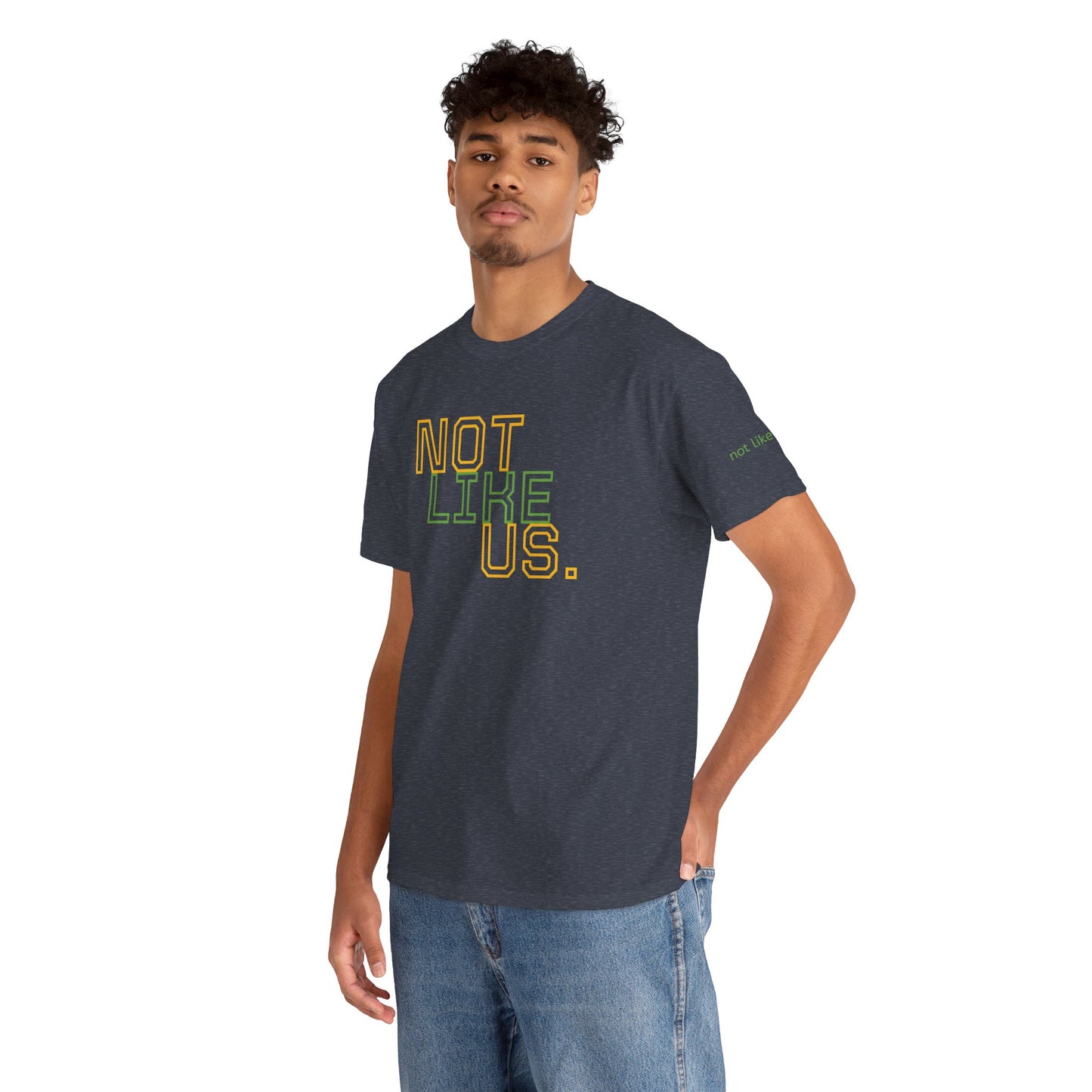 Unisex Heavy Cotton Tee - "NOT LIKE US" Statement Tee