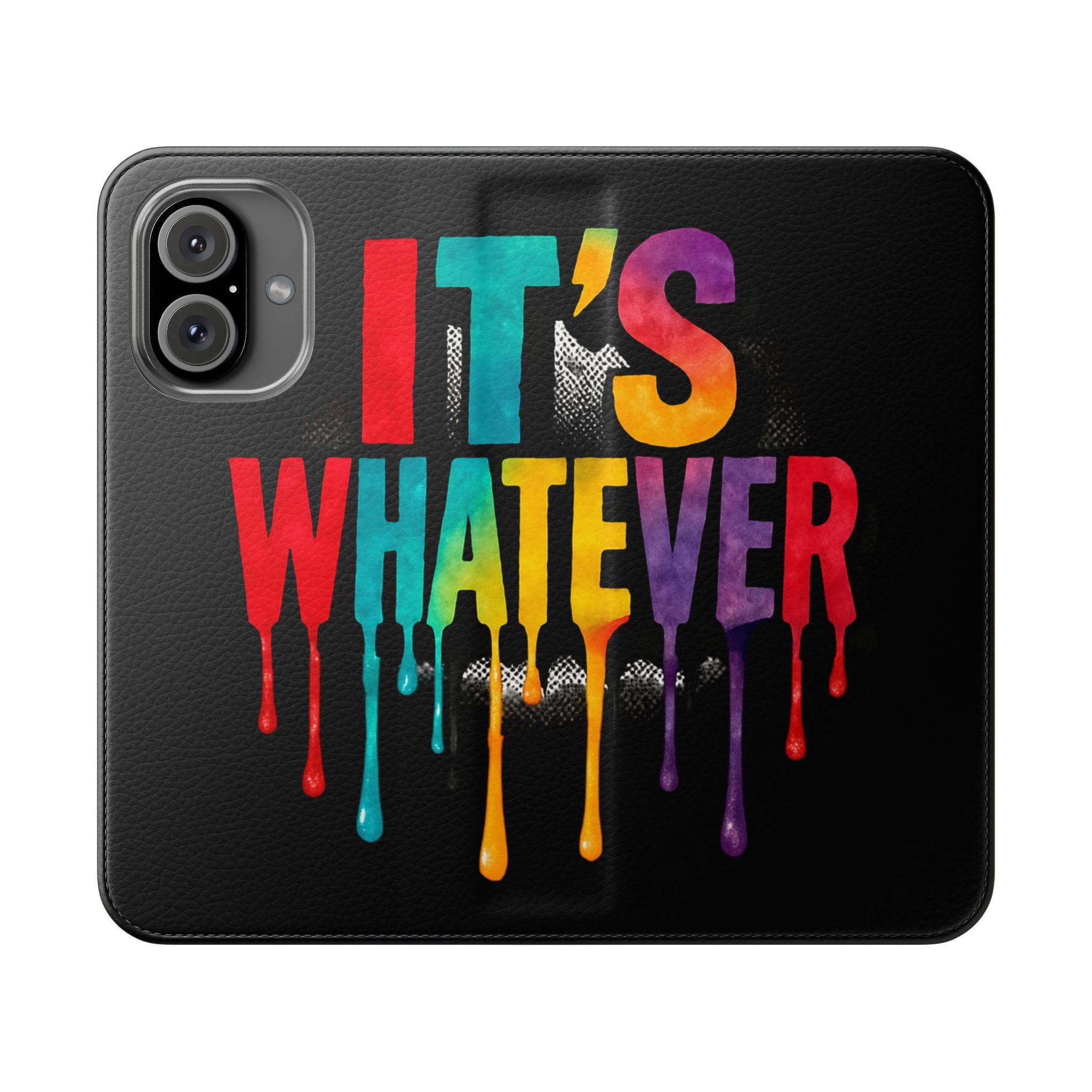 Rainbow Drip Flip Case