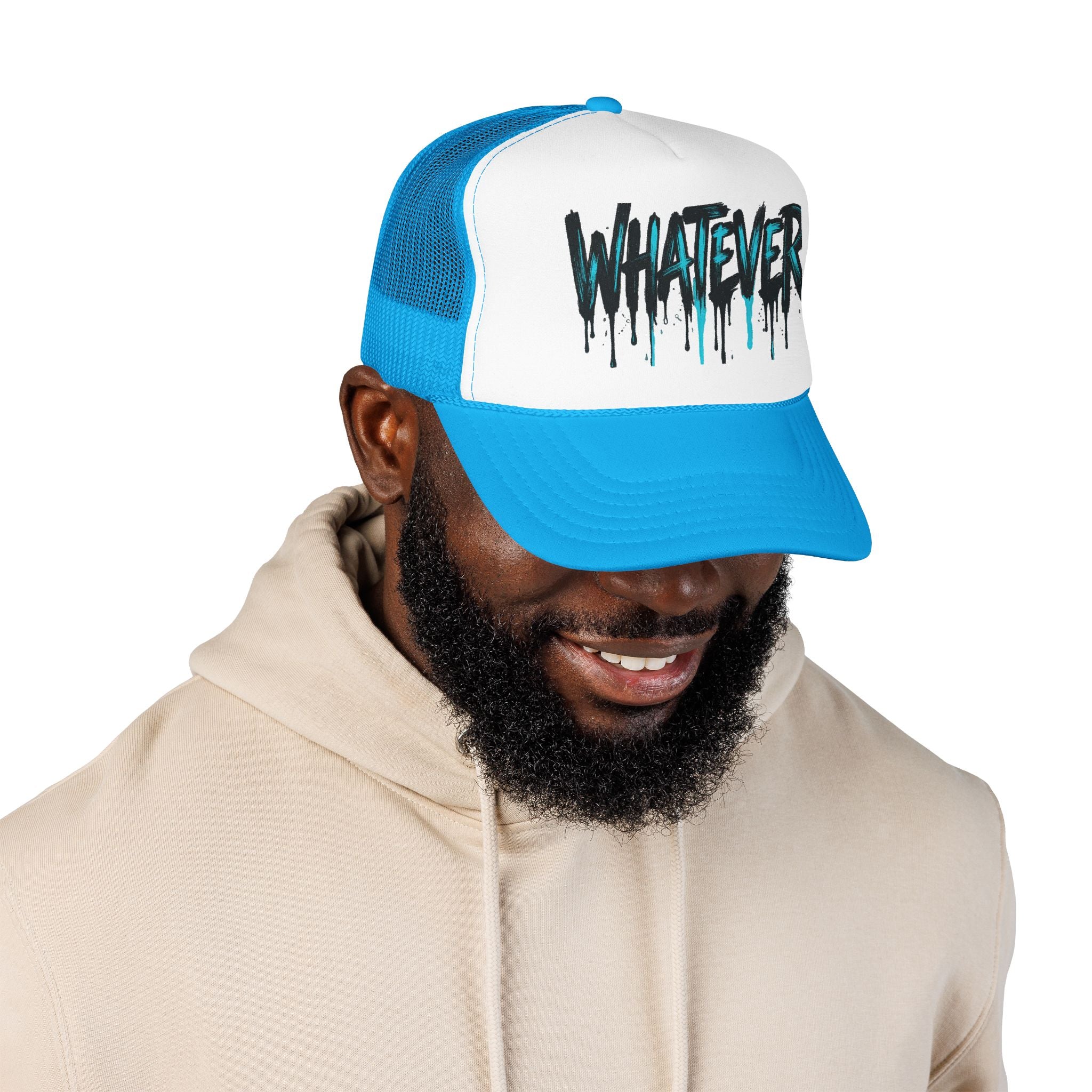 WHATEVER Drip Trucker Hat