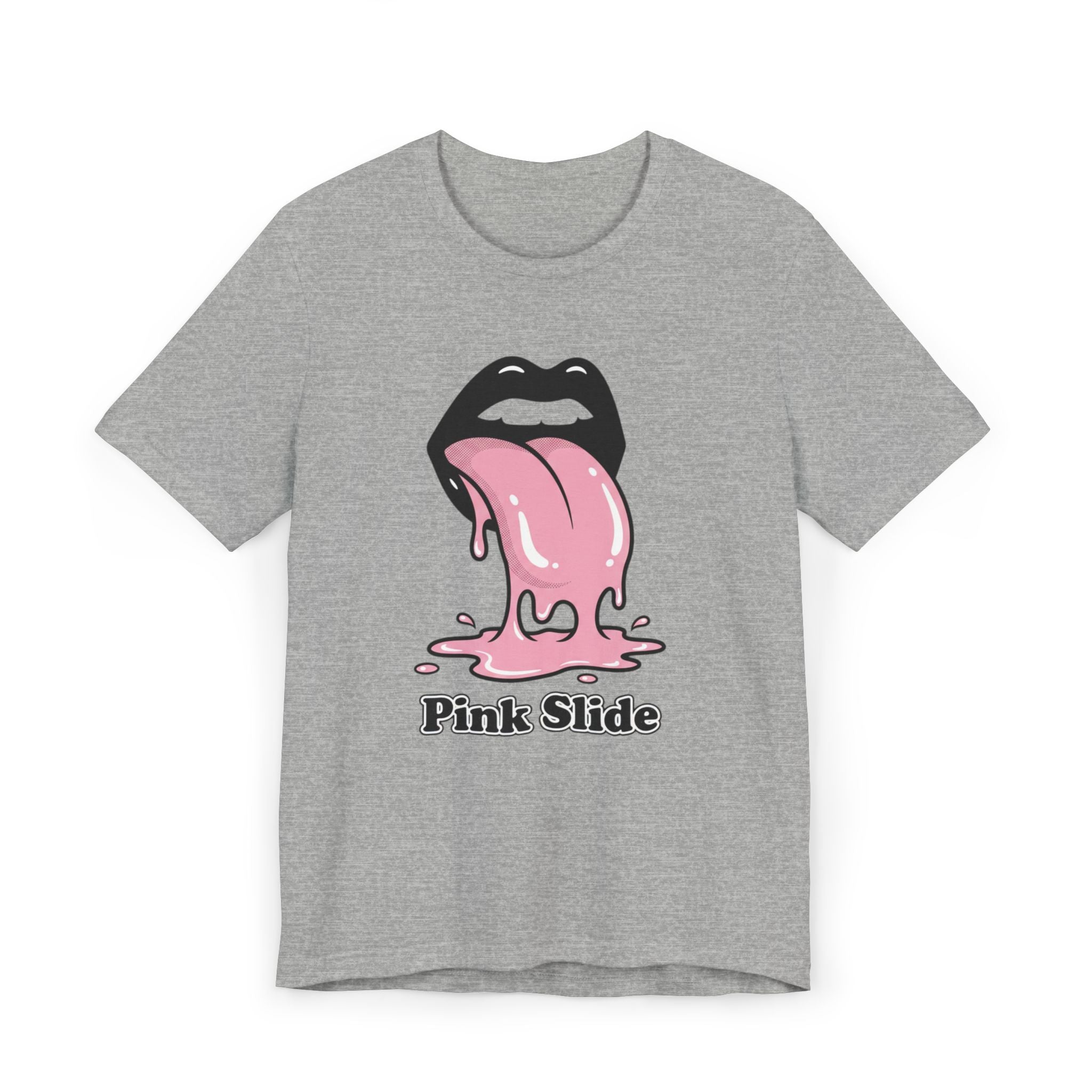 Pink Slide Graphic Tee - Retro Pop Streetwear T-Shirt
