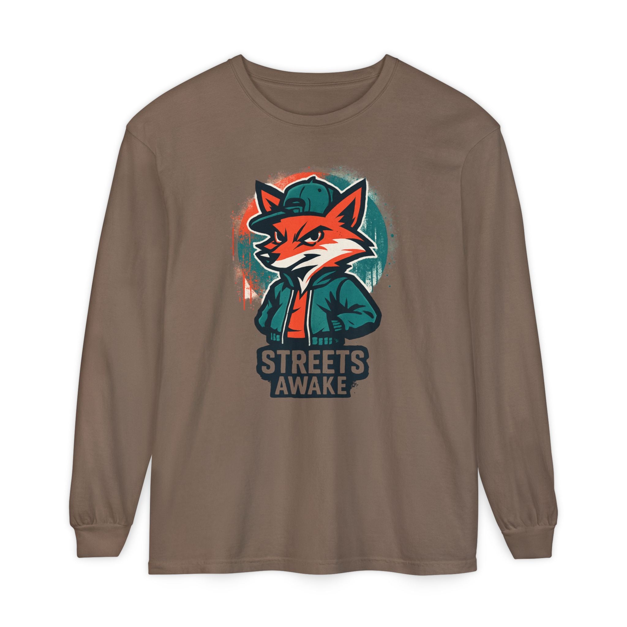 Streets Awake Fox Graphic Long Sleeve Tee