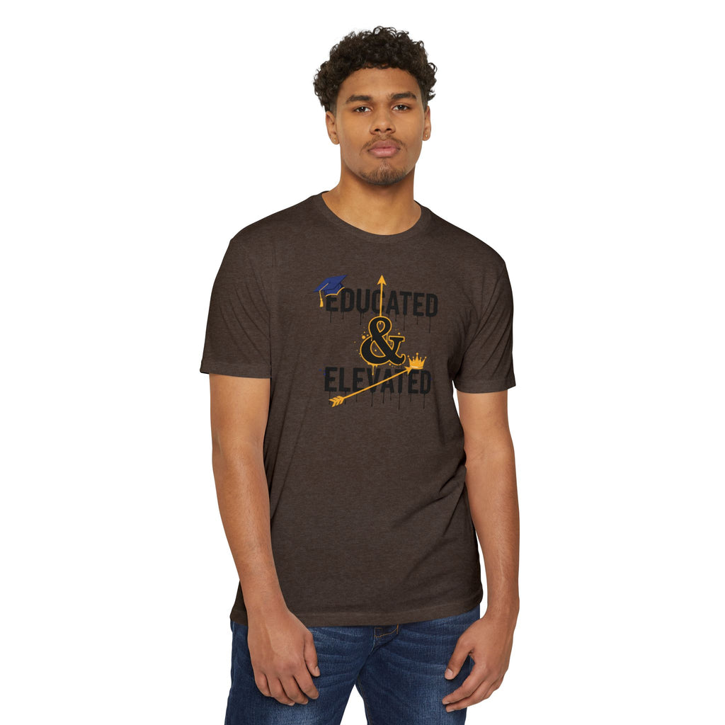 Educated & Elevated Graduation T-Shirt — Achievement Graphic Tee
