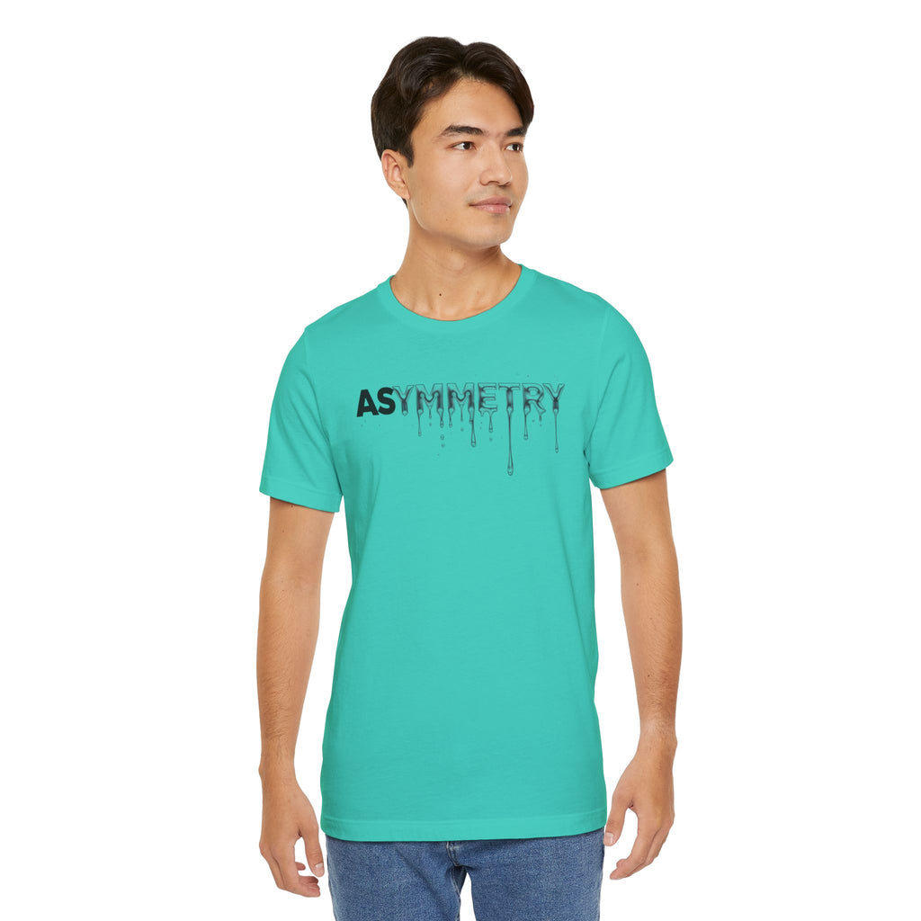 Asymmetry Drip Graphic T-Shirt