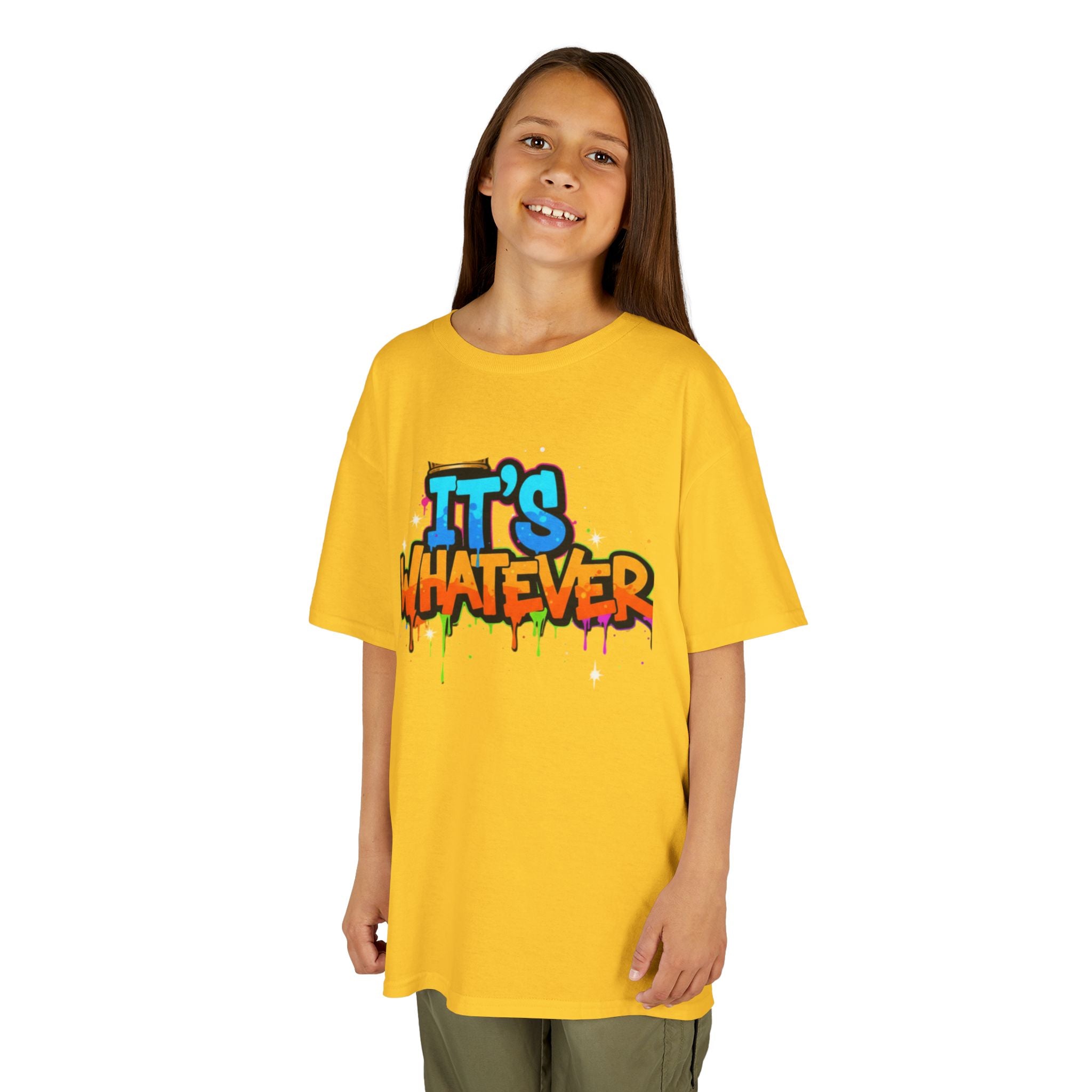 Color Drip Graffiti Kids Tee — Streetwear Graphic T-Shirt