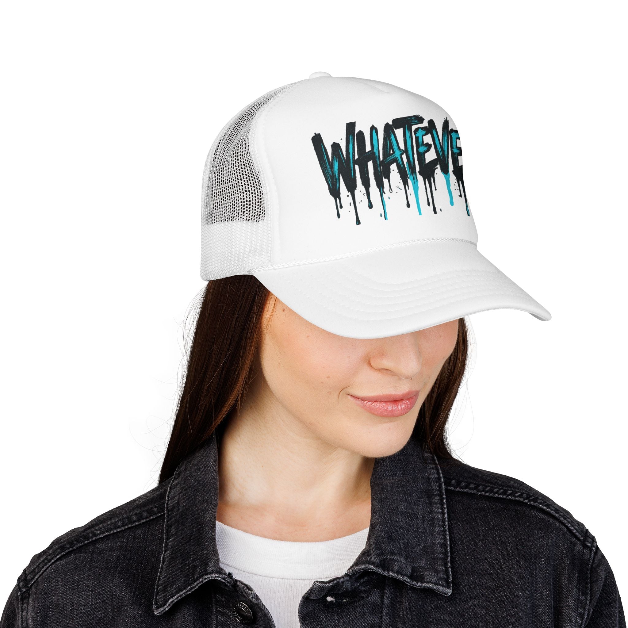 WHATEVER Drip Trucker Hat