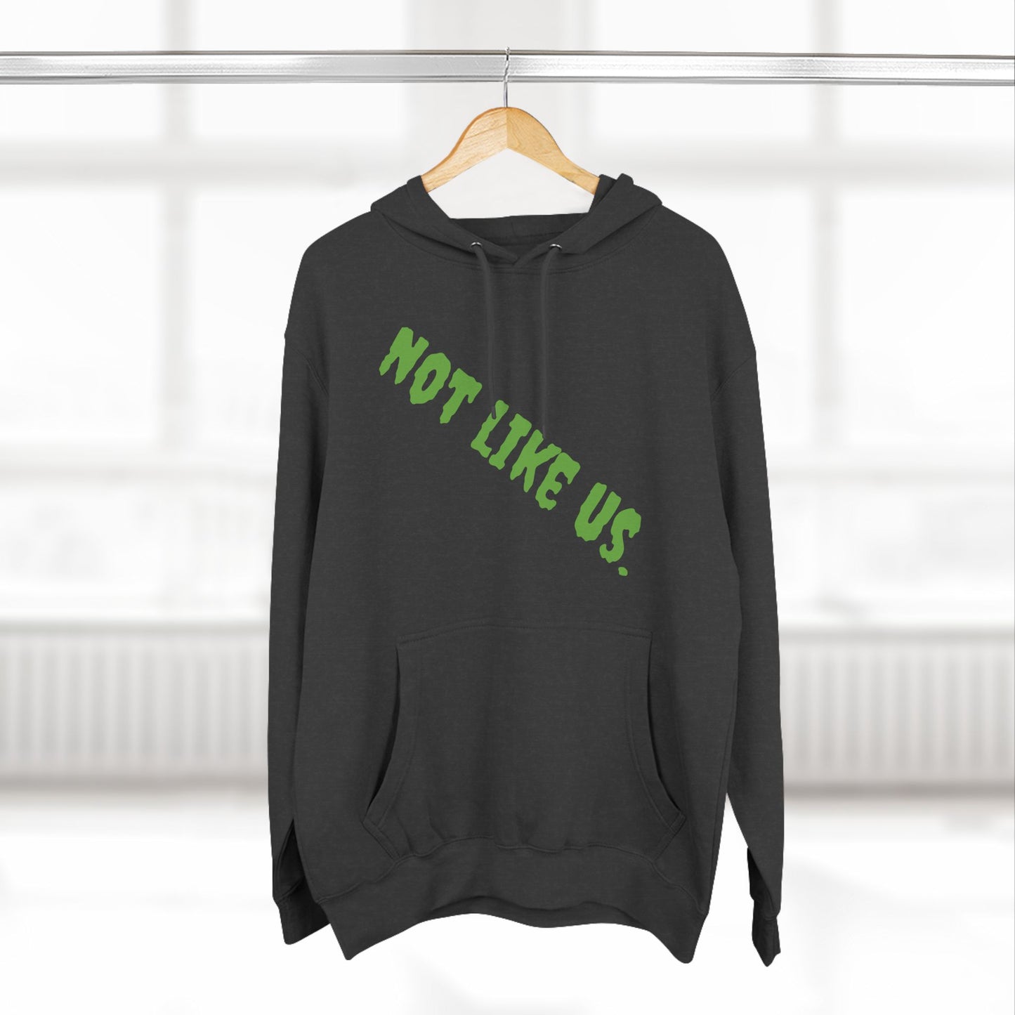 Not Like Us Fleece Hoodie - Edgy Streetwear for Gen Z