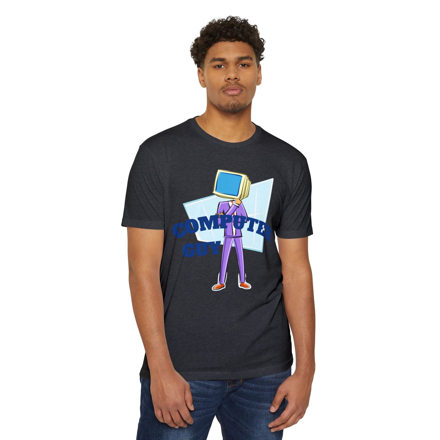 Computer Guy Graphic T-Shirt - Unisex Jersey Tee