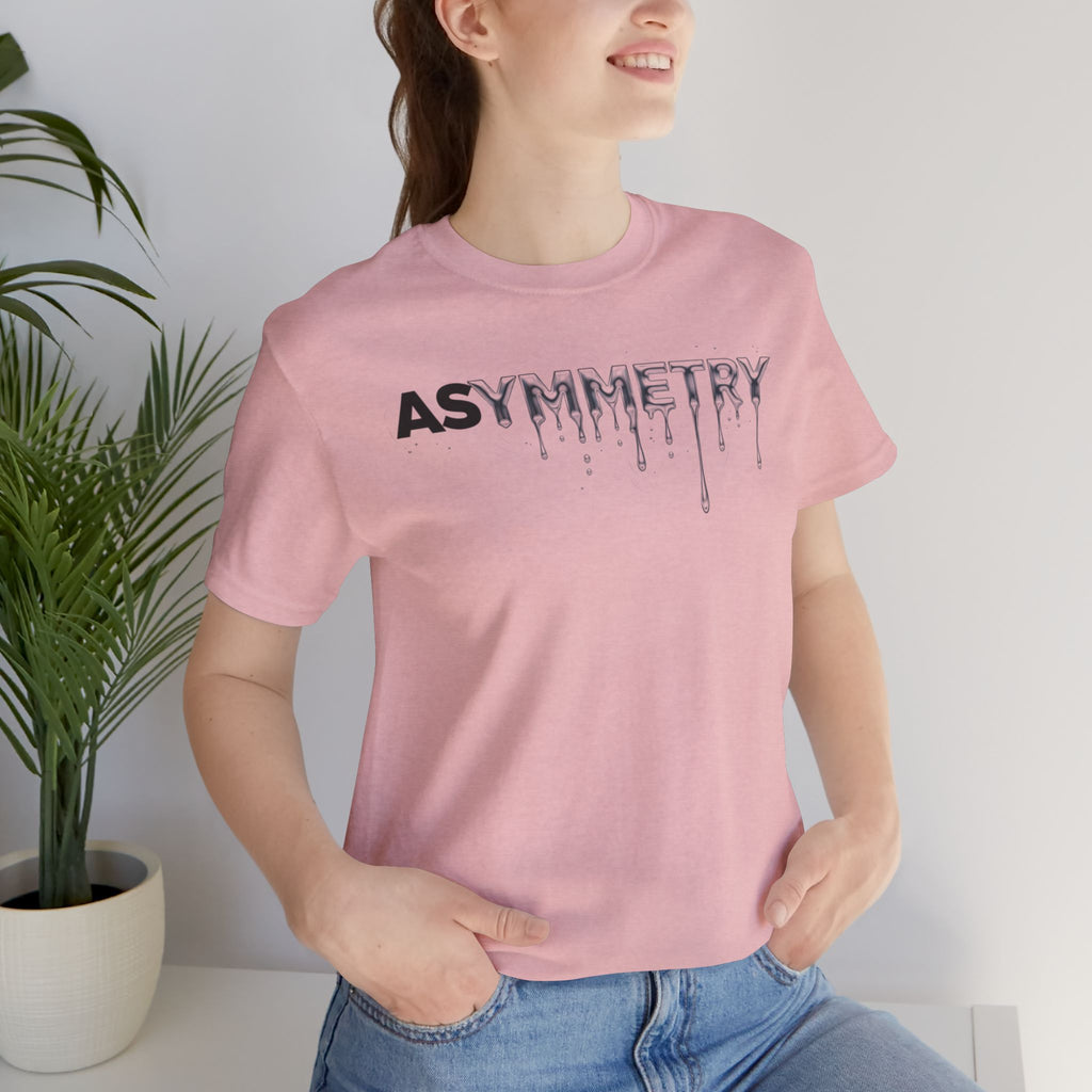 Asymmetry Drip Graphic T-Shirt