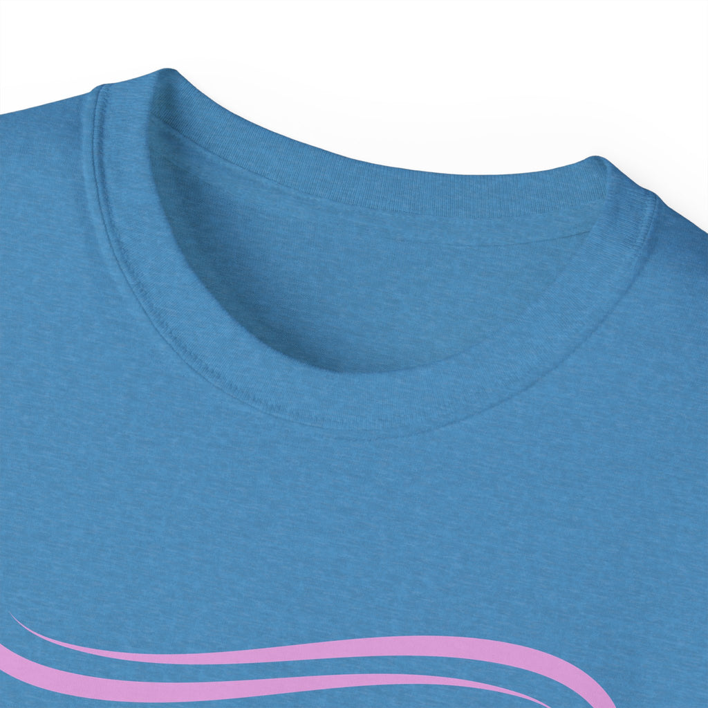 Retro Pink Accent Graphic Tee