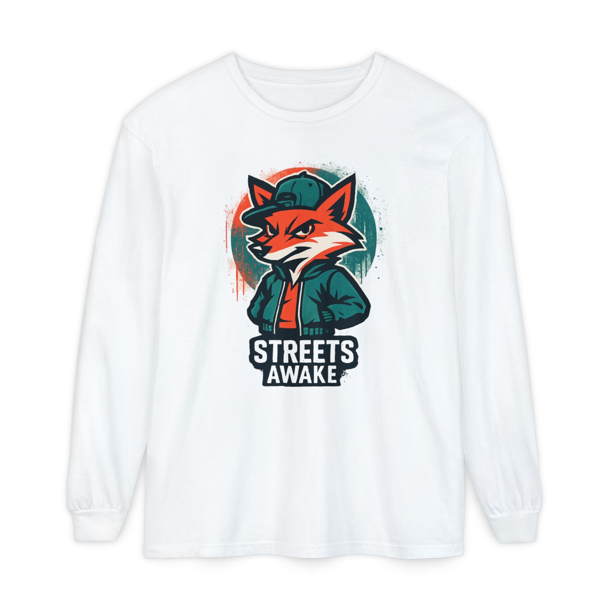 Streets Awake Fox Graphic Long Sleeve Tee