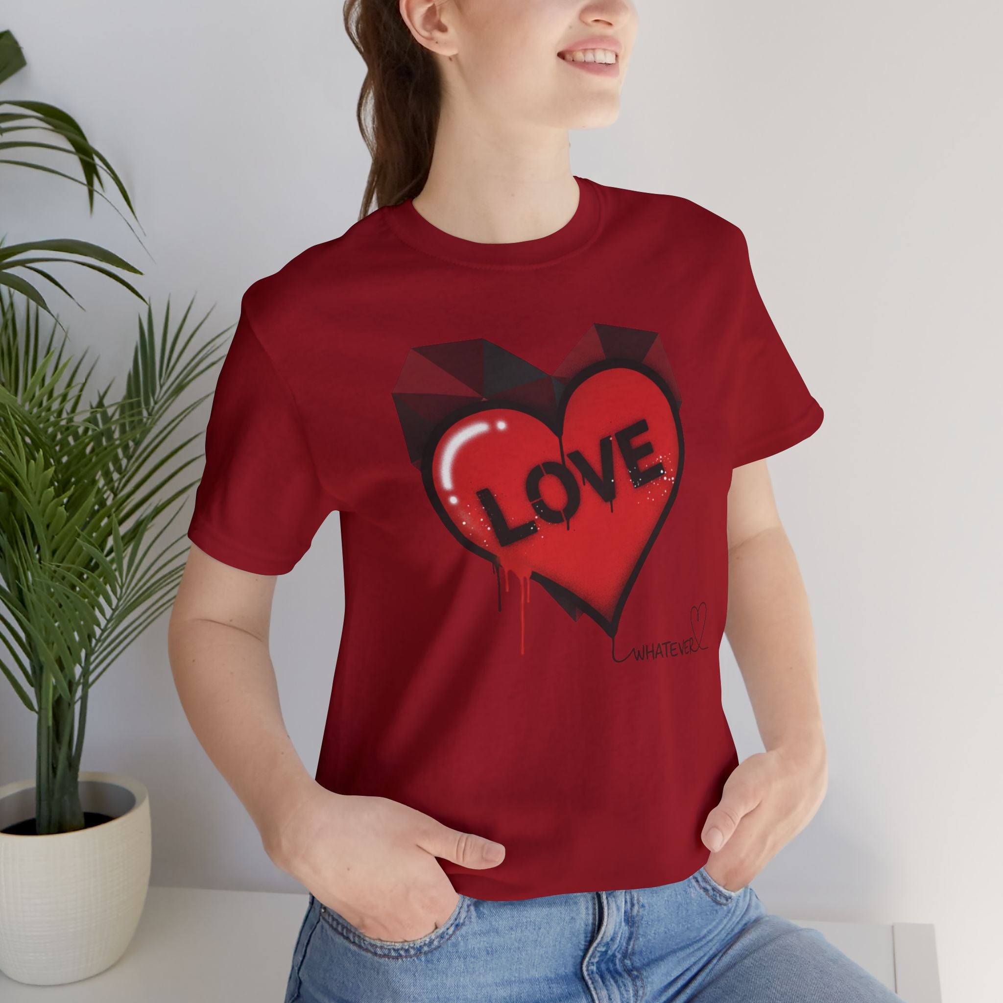 Love Graffiti Heart T-Shirt — 'LOVE' Dripping Street Art Tee