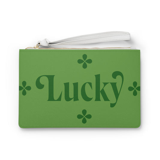 Lucky St. Patrick's Day Clutch Bag - Festive Green Purse with Shamrocks