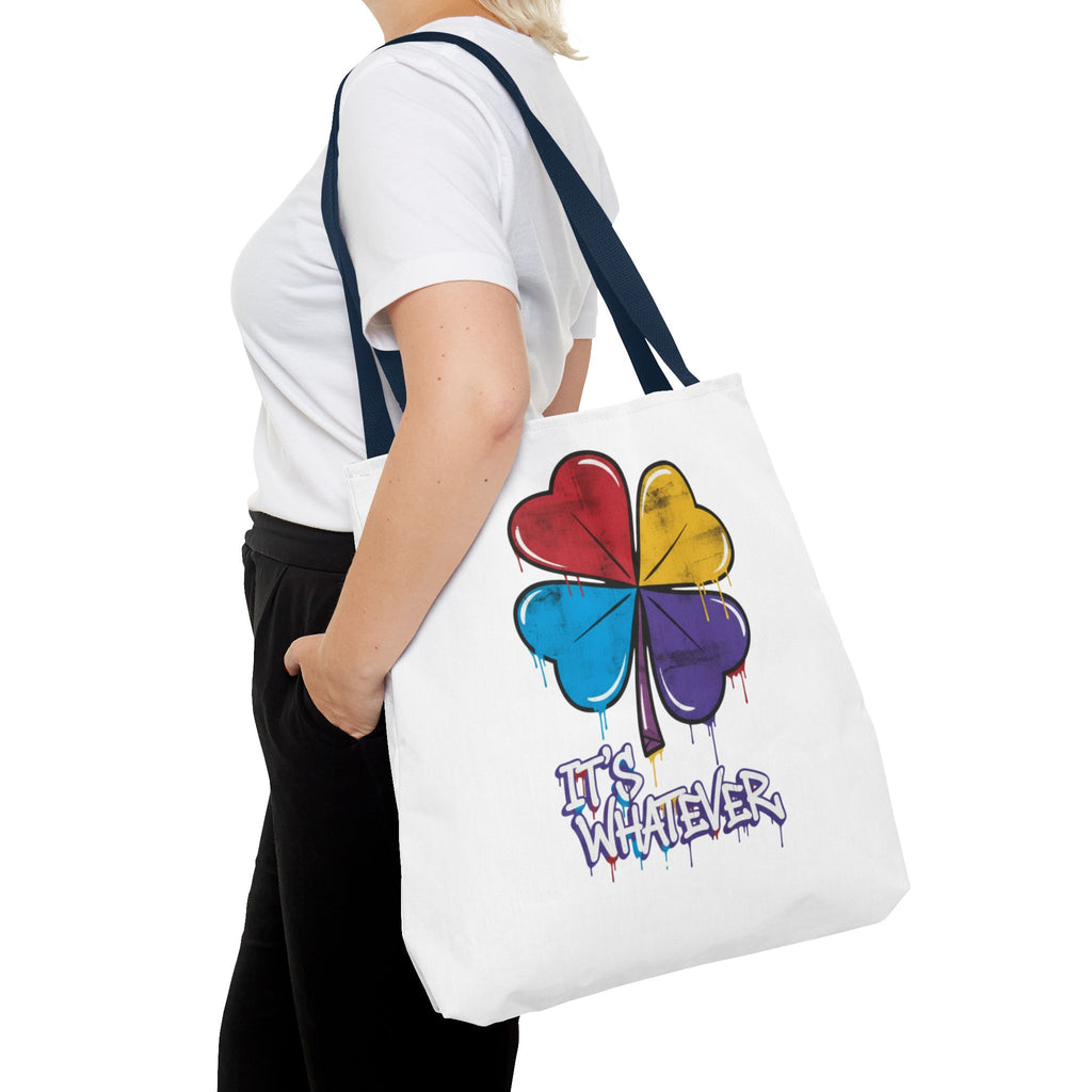 Rainbow Drip Graphic Tote Bag