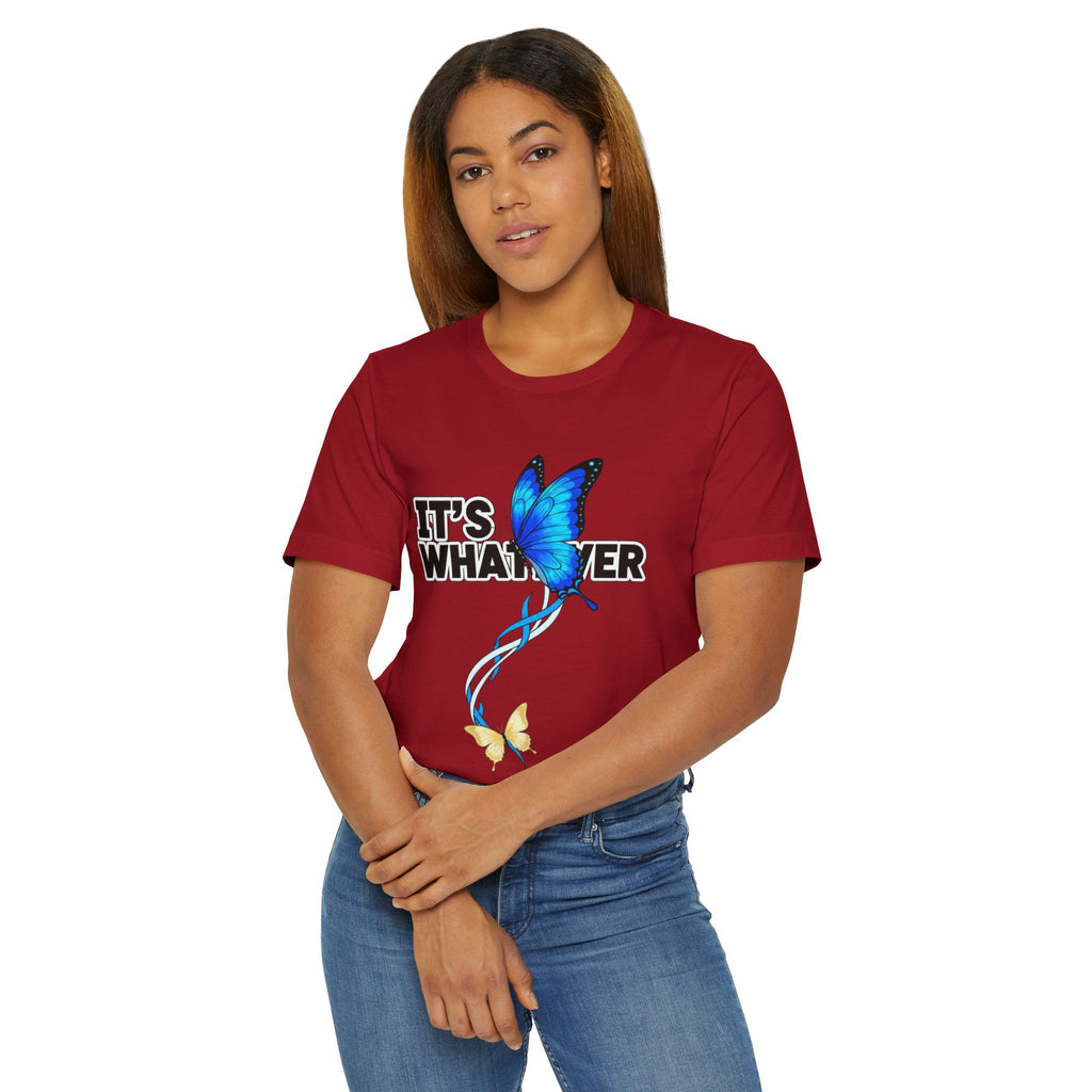 It's Whatever Blue Butterfly Tee