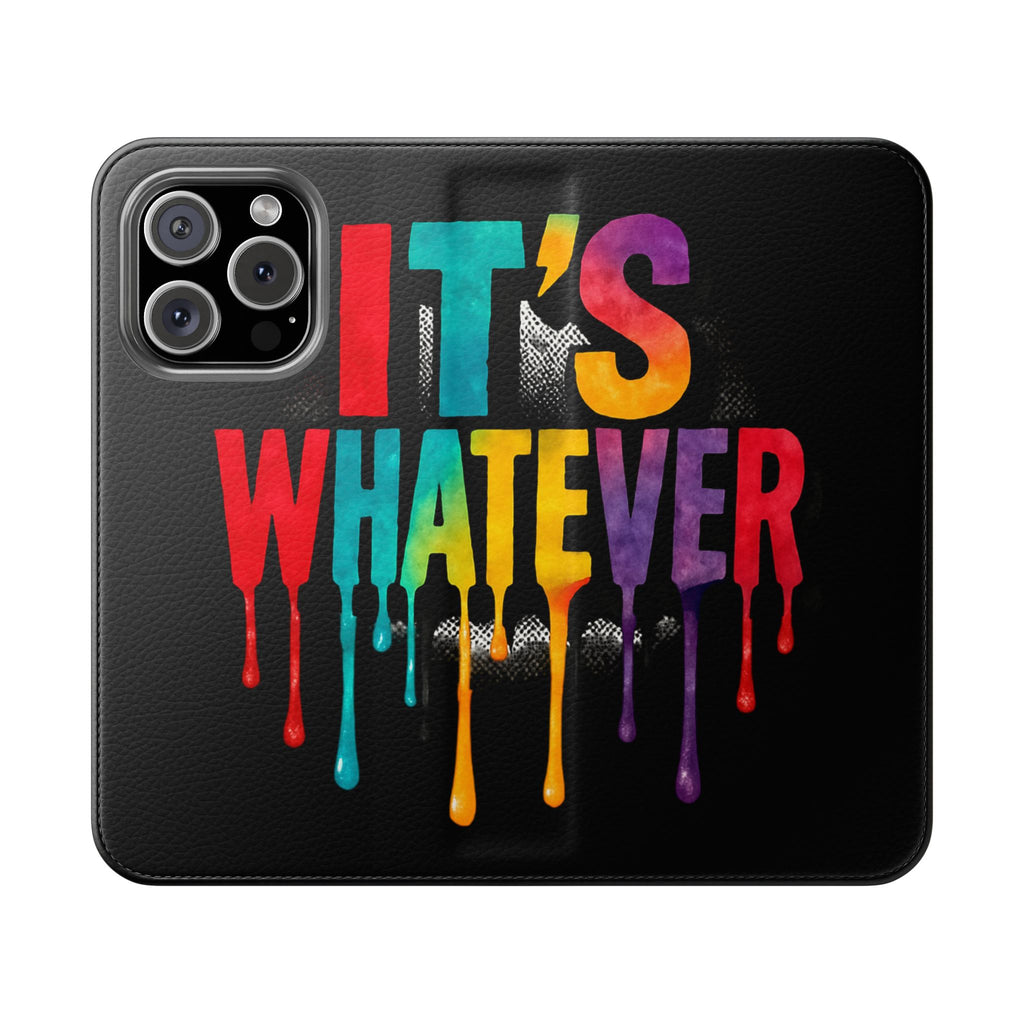 Rainbow Drip Flip Case