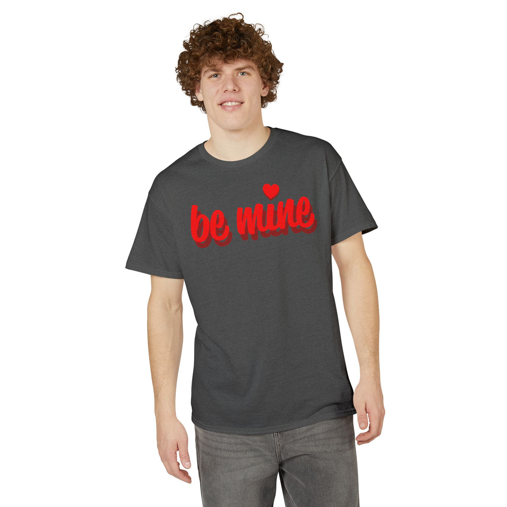 Be Mine Valentine T-Shirt — Red Script Heart Valentine's Day Tee