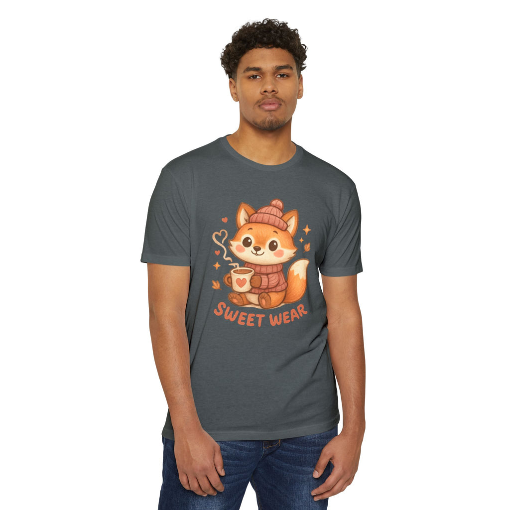 Cute Fox Tee — "Sweet Wear" Cozy Winter Graphic T-Shirt