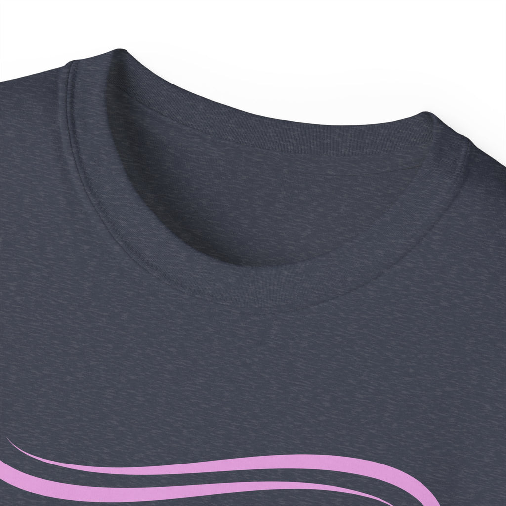 Retro Pink Accent Graphic Tee