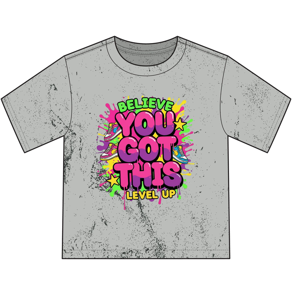 Believe You Got This Youth Tee — Color Blast Motivational Kids T-Shirt