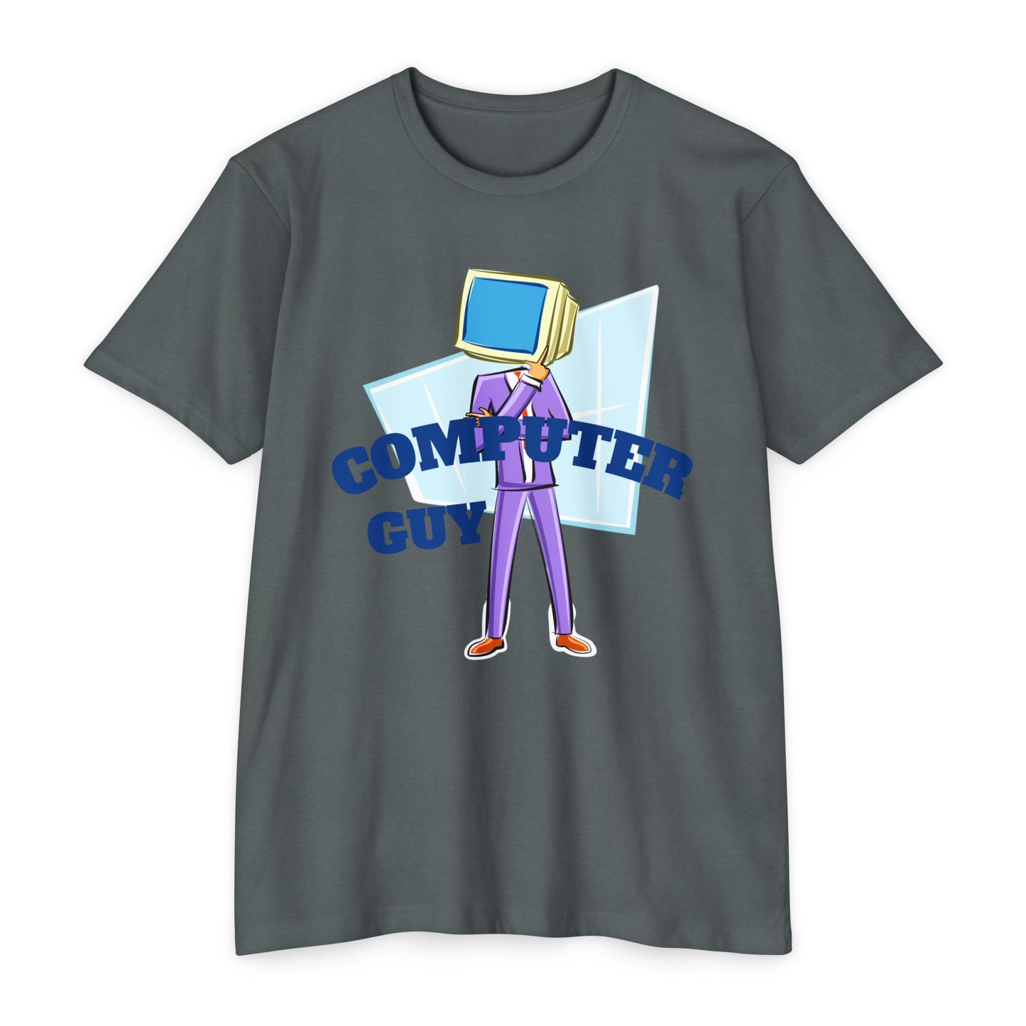 Computer Guy Graphic T-Shirt - Unisex Jersey Tee