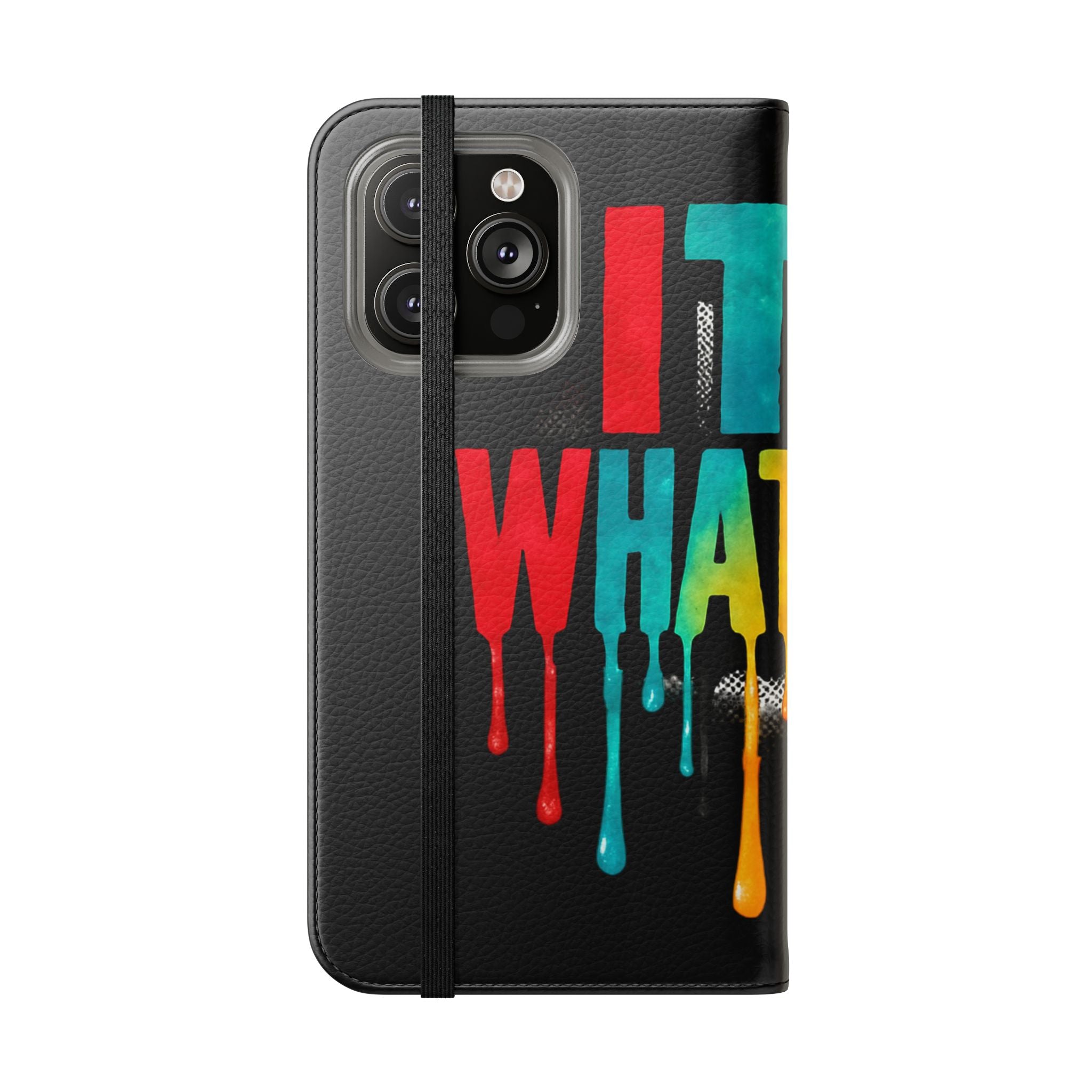 Rainbow Drip Flip Case