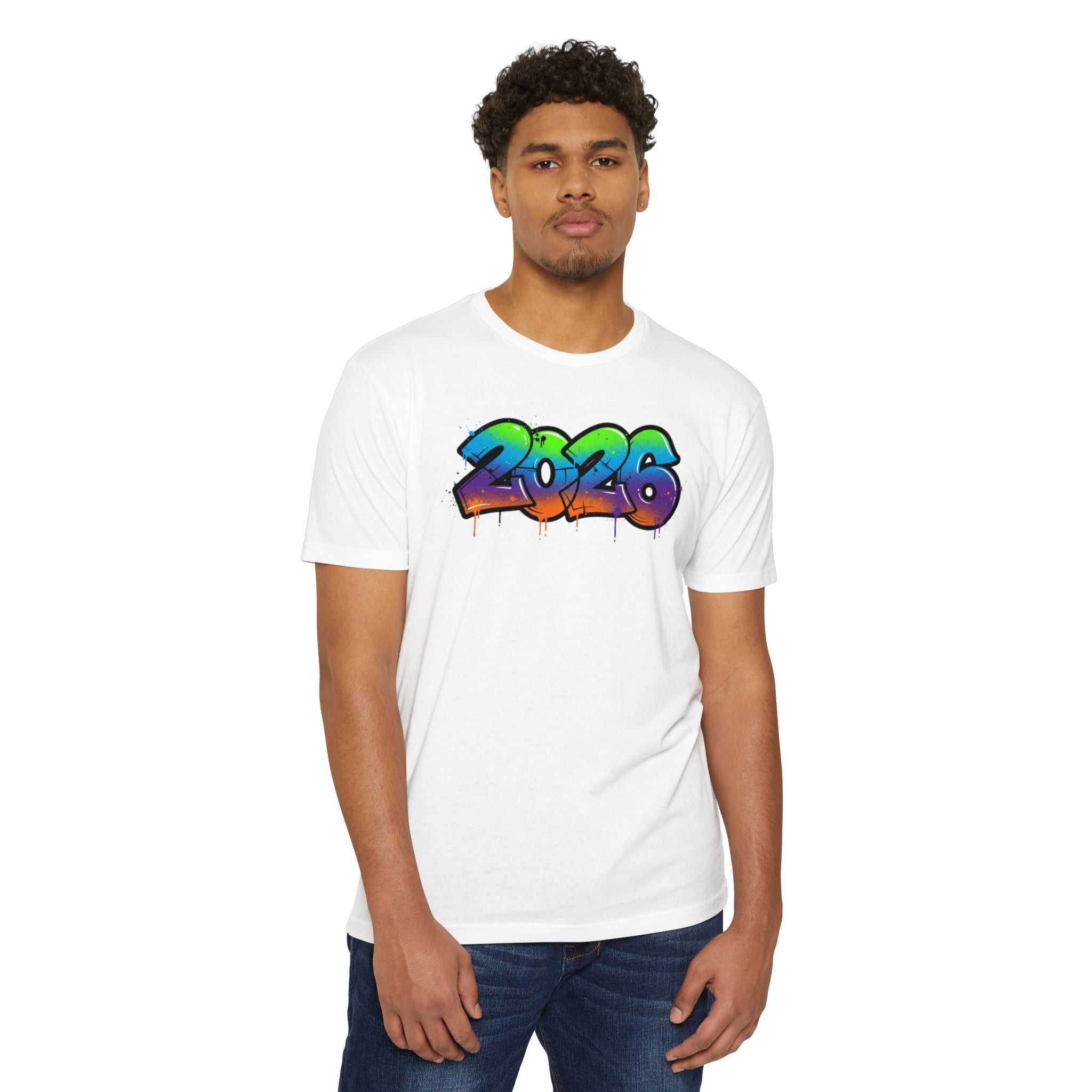 2026 Graffiti Graphic Tee - Colorful Street Art Streetwear T-Shirt