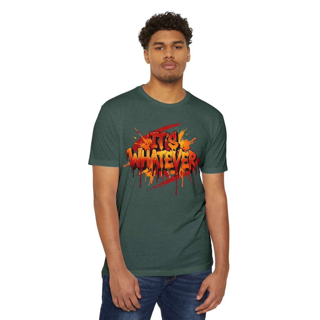 Neon Graffiti Paint Drip Tee — Streetwear Graphic T-Shirt