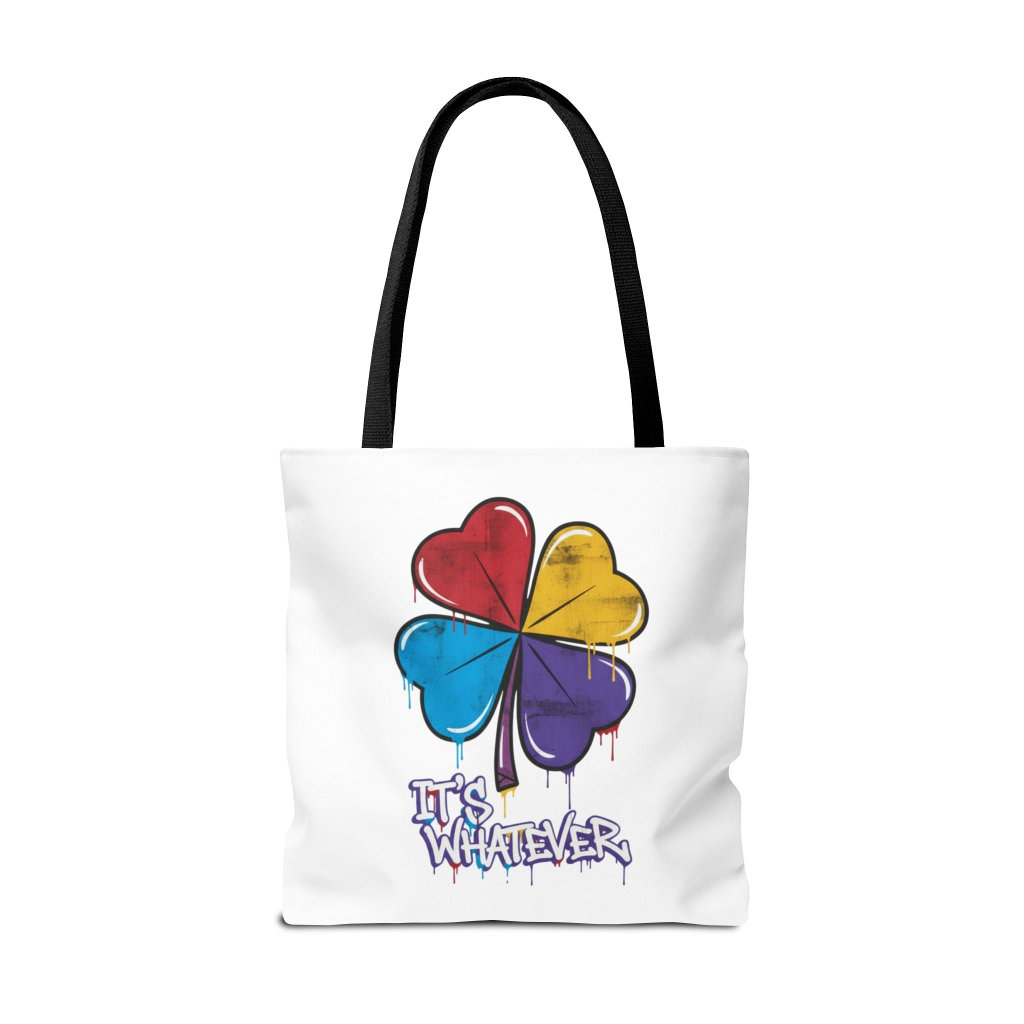 Rainbow Drip Graphic Tote Bag
