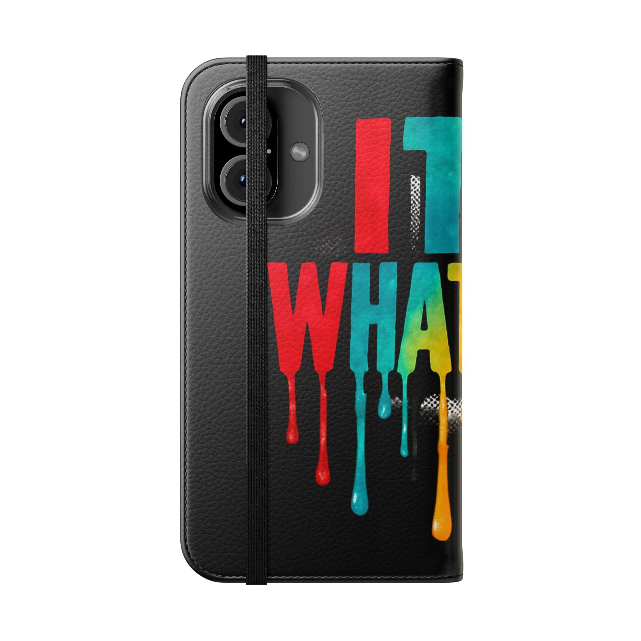 Rainbow Drip Flip Case
