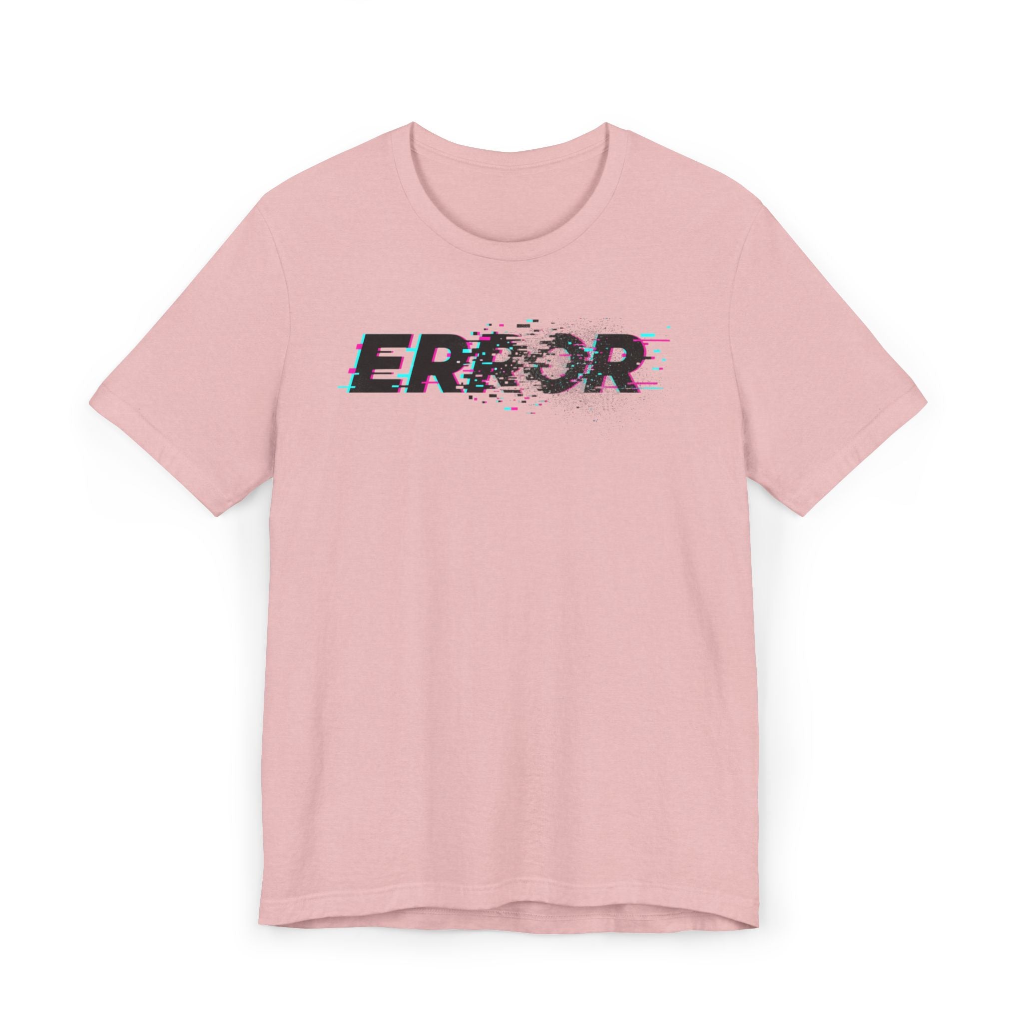 Error Glitch T-Shirt — Distressed Digital Graphic Tee