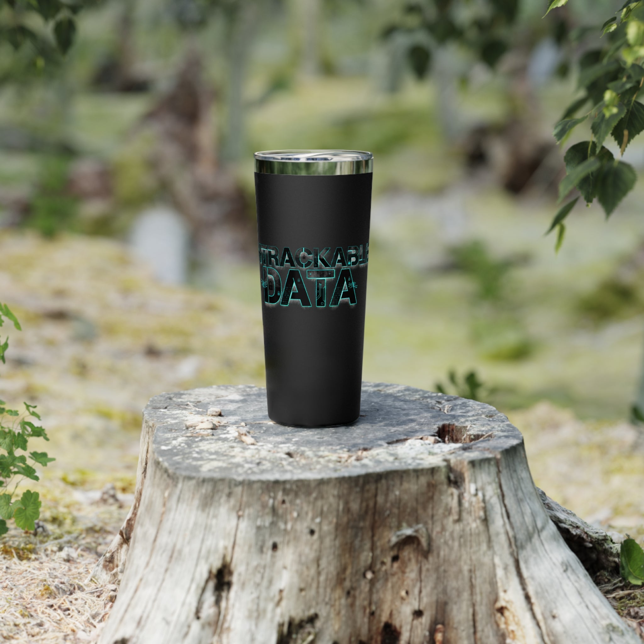 22oz Insulated Tumbler – ‘Untrackable Data’ Tech Matte Travel Cup