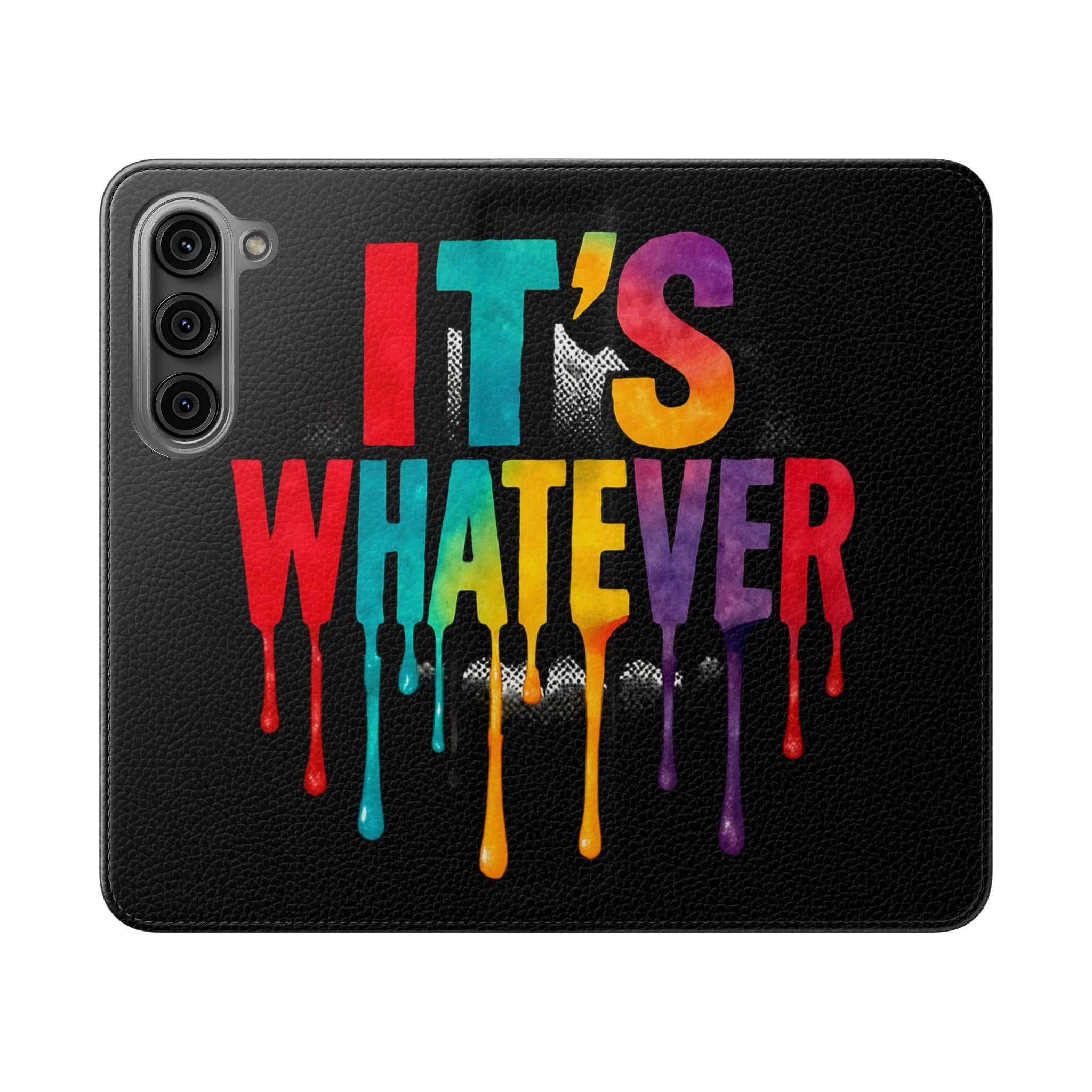 Rainbow Drip Flip Case