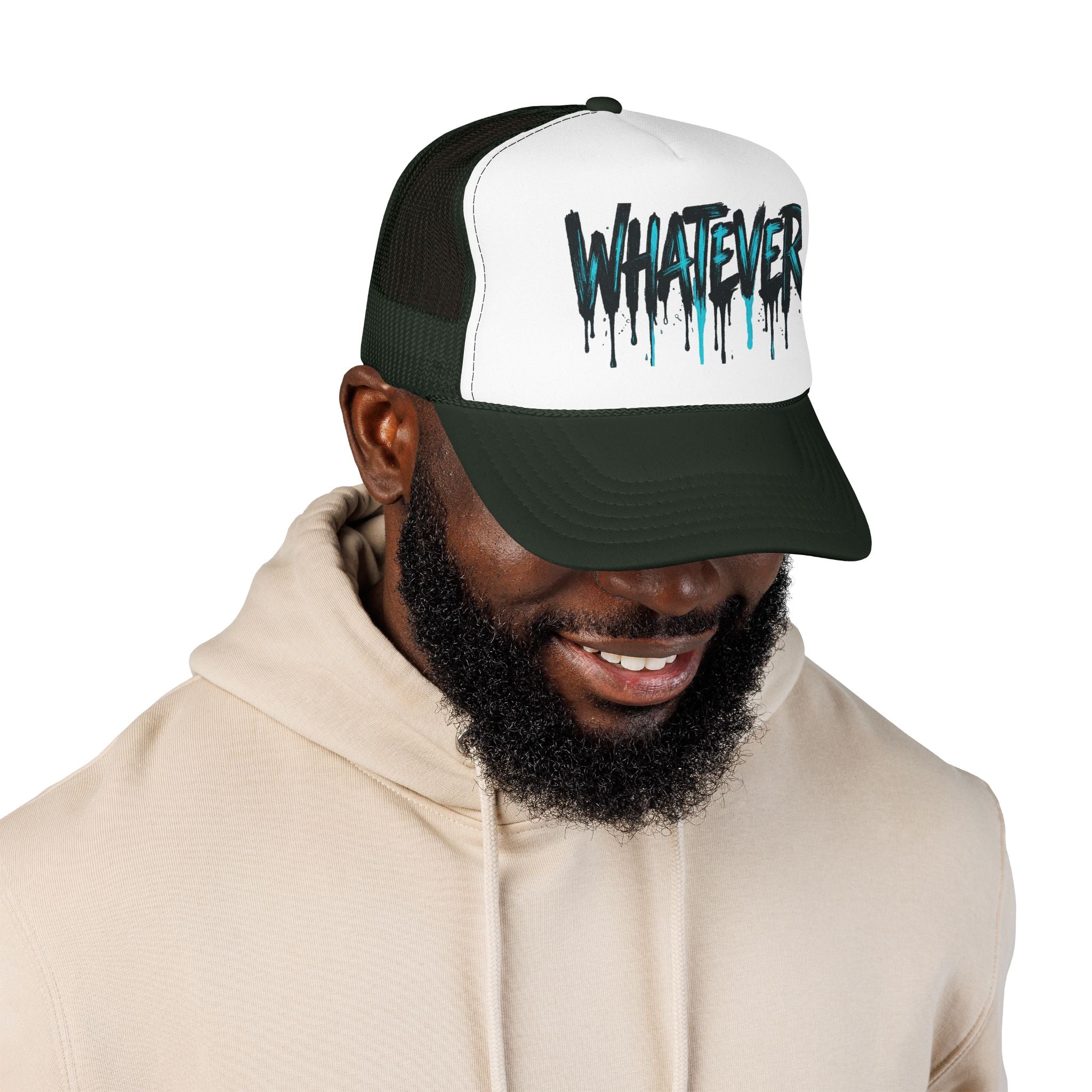 WHATEVER Drip Trucker Hat