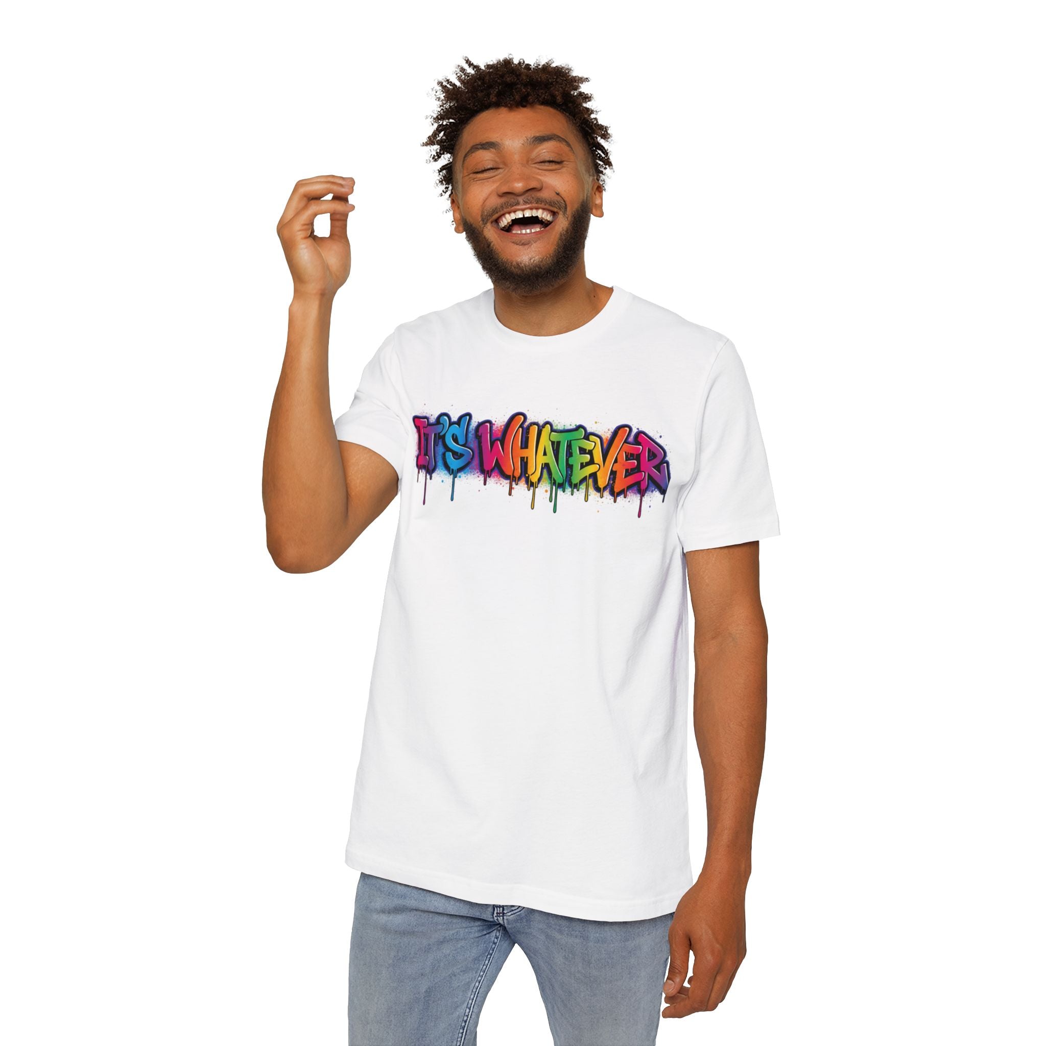 IT'S WHATEVER Graffiti Tee — Colorful Streetwear
